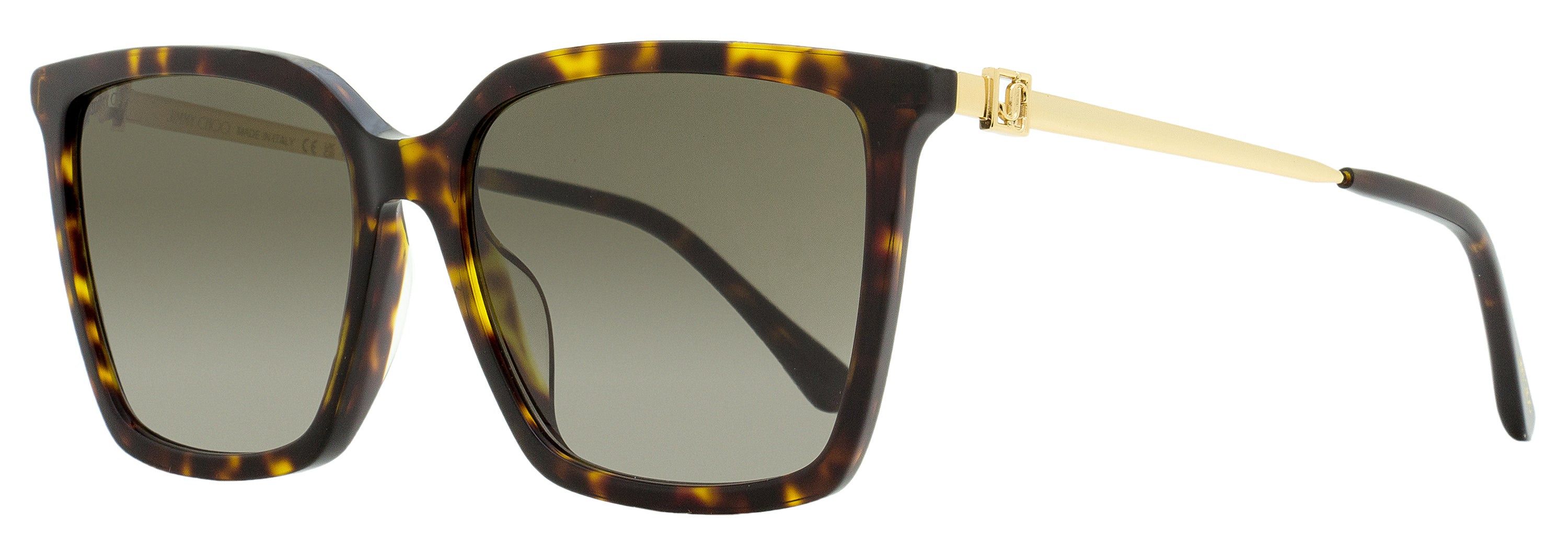 Jimmy Choo Square Sunglasses Judy/S 0T4HA Havana/Gold 57mm  display picture 2