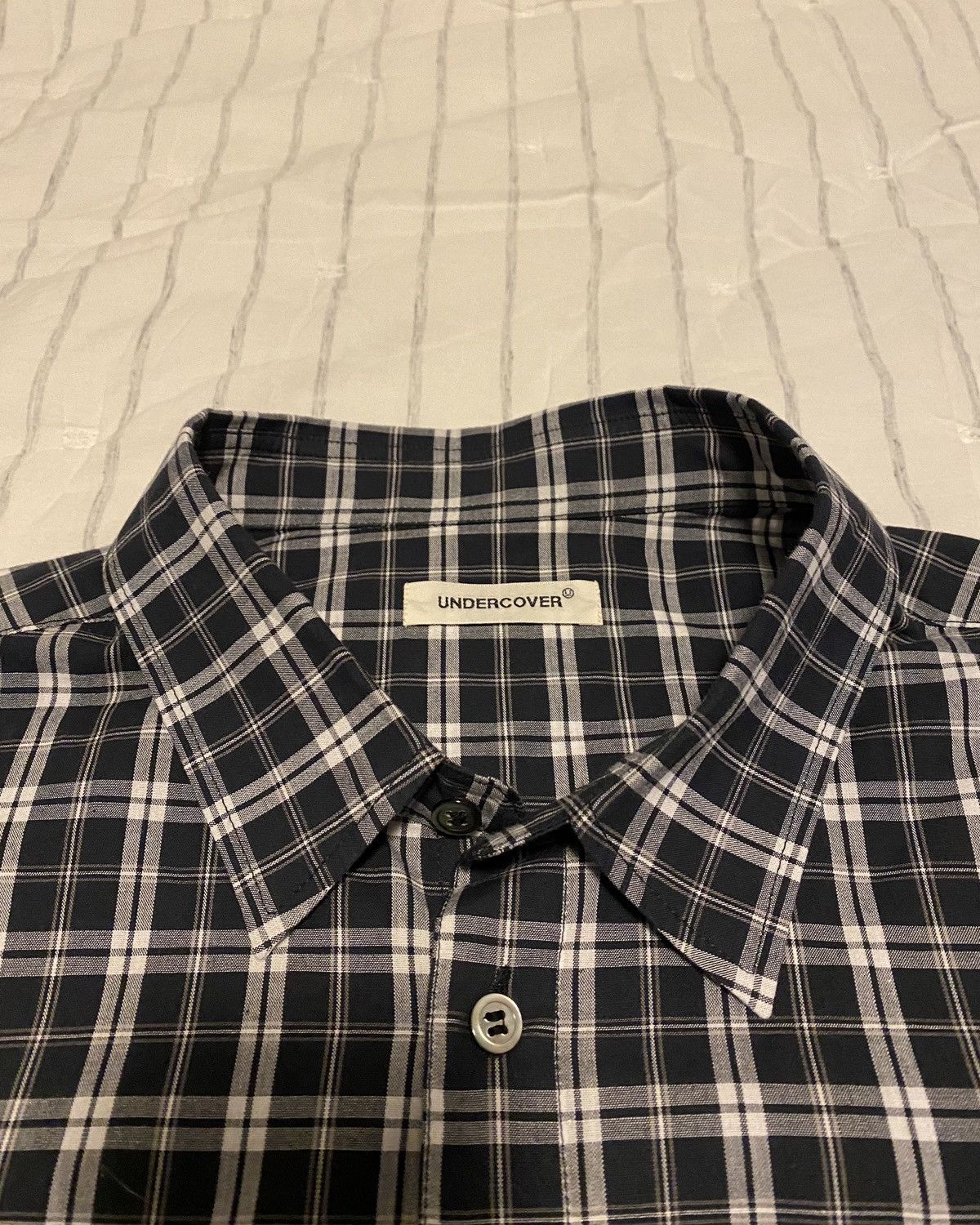 Undercover Undercover Navy Check Shirt Sz5 Size US XXL / EU 58 / 5 - 7 Thumbnail