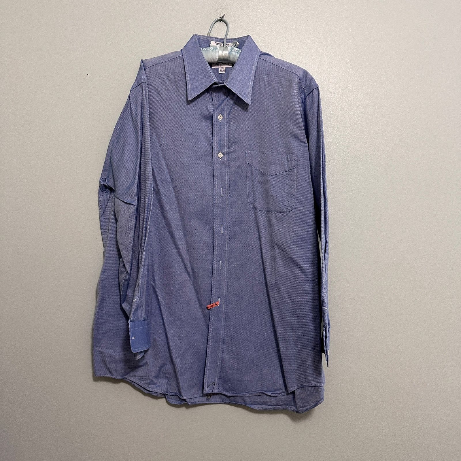 Paul Fredrick Paul Fredrick blue textured button down size 16.5 Size US L / EU 52-54 / 3 - 2 Thumbnail