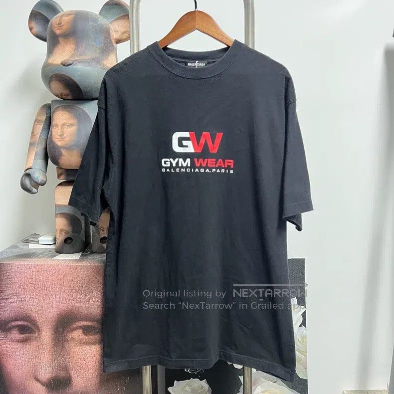 Balenciaga Balenciaga Printed Logo Short Sleeve Size US S / EU 44-46 / 1 - 1 Thumbnail