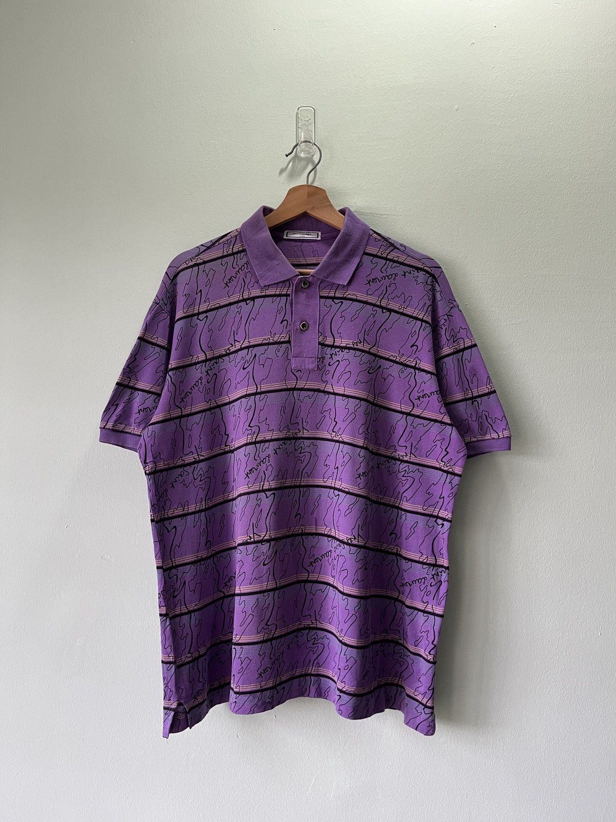 Designer × Saint Laurent Paris × Yves Saint Laurent Yves Saint Laurent Polo Shirt Monogram Size US L / EU 52-54 / 3 - 2 Thumbnail