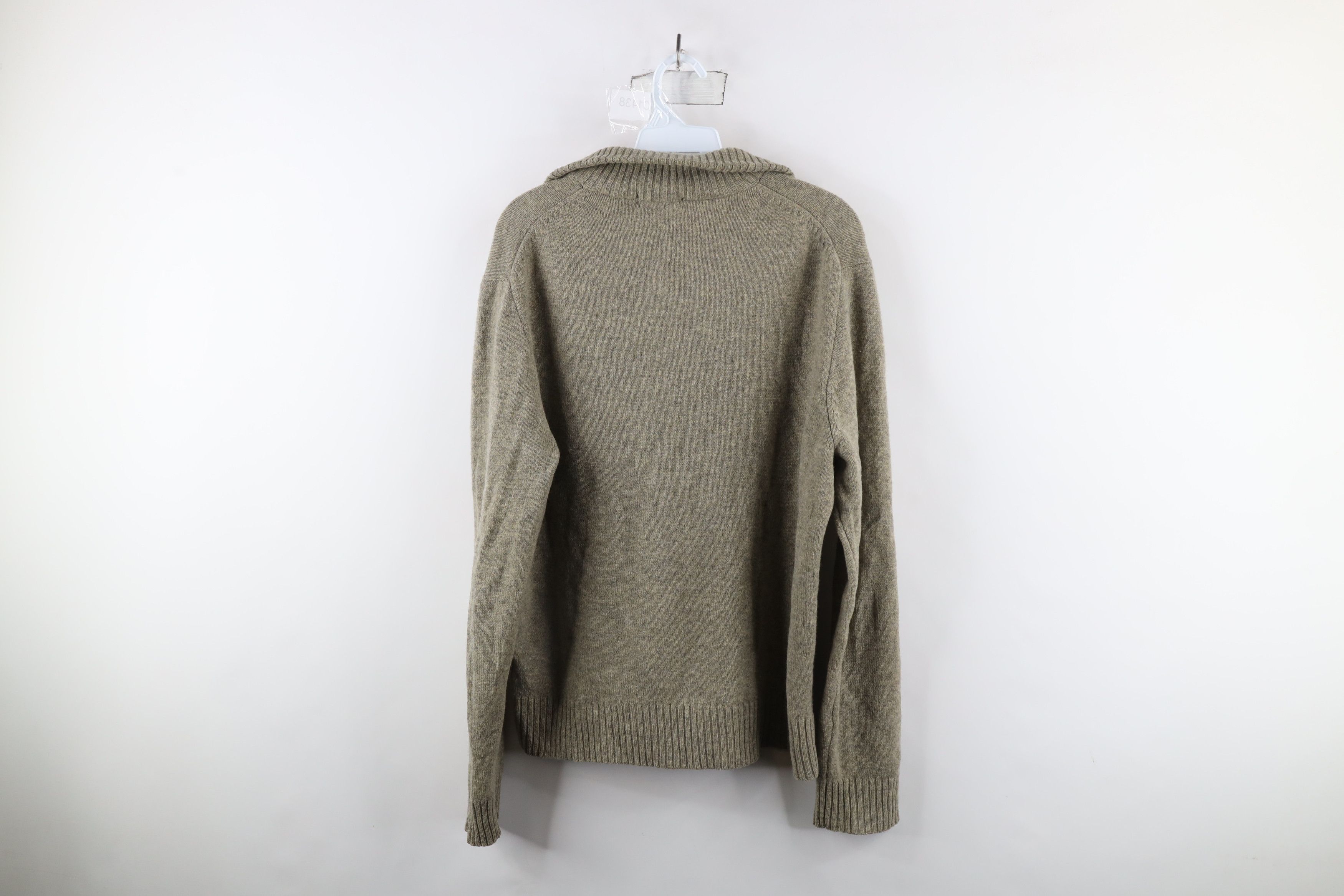 J.Crew × Vintage Vintage J Crew Lambswool Half Zip Pullover Sweater Beige Size US M / EU 48-50 / 2 - 5 Thumbnail