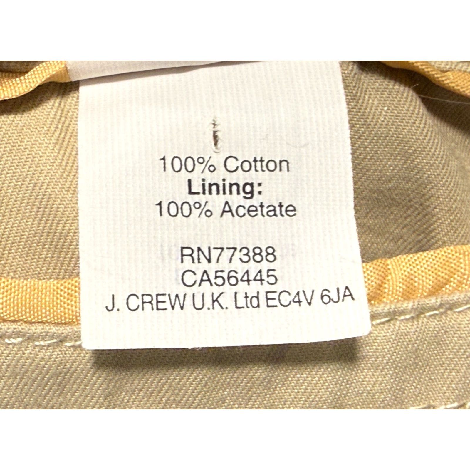 J.Crew J.CREW Blazer Adult 40R Beige Cotton Slim Notch Lapel Double-Vented Mens Size 40R - 3 Thumbnail