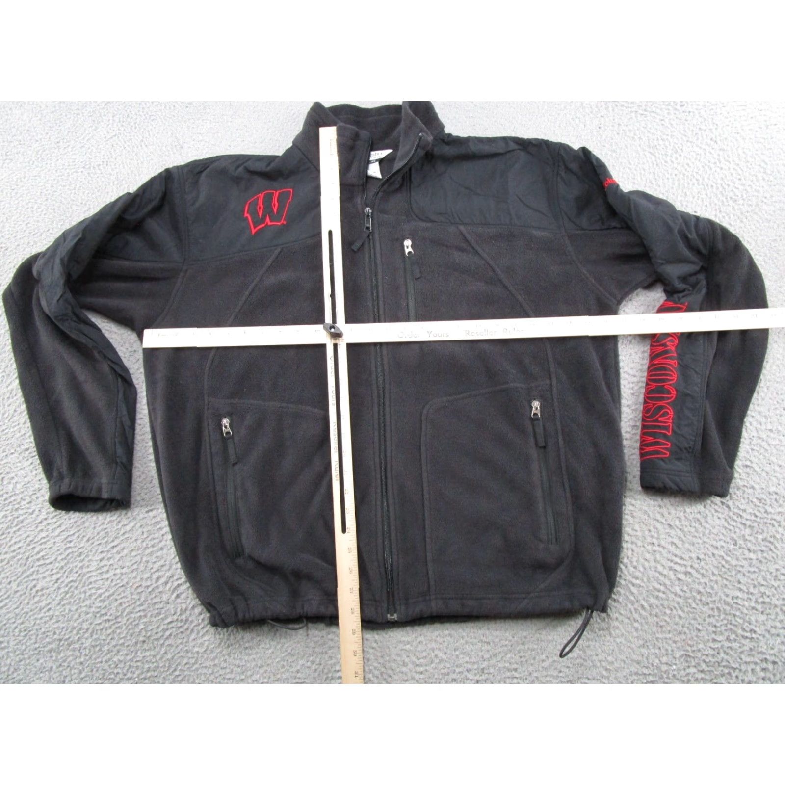 NCAA VINTAGE Y2K Columbia Wisconsin Badgers Fleece Jacket Full Zip Mens Size XL NCAA Size US XL / EU 56 / 4 - 6 Thumbnail