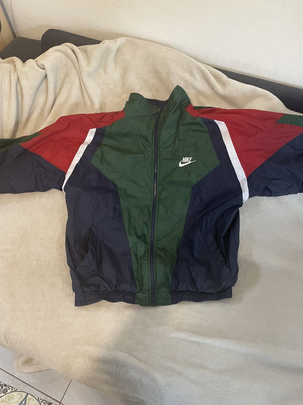 Nike × Vintage Nike 90s vintage track jacket Size US M / EU 48-50 / 2 - 1 Thumbnail