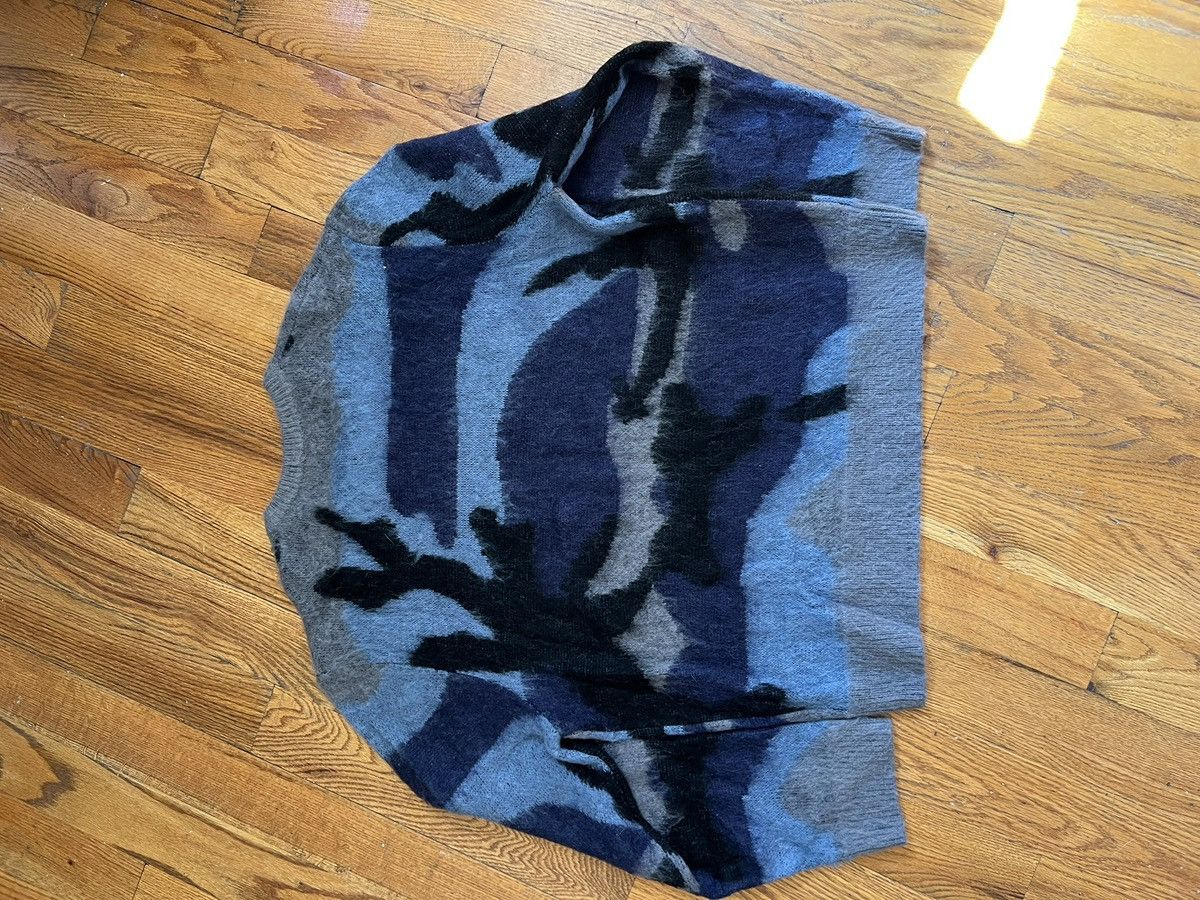 Corteiz Corteiz Mohair Blue Camo Knit Sweater Size US L / EU 52-54 / 3 - 2 Thumbnail