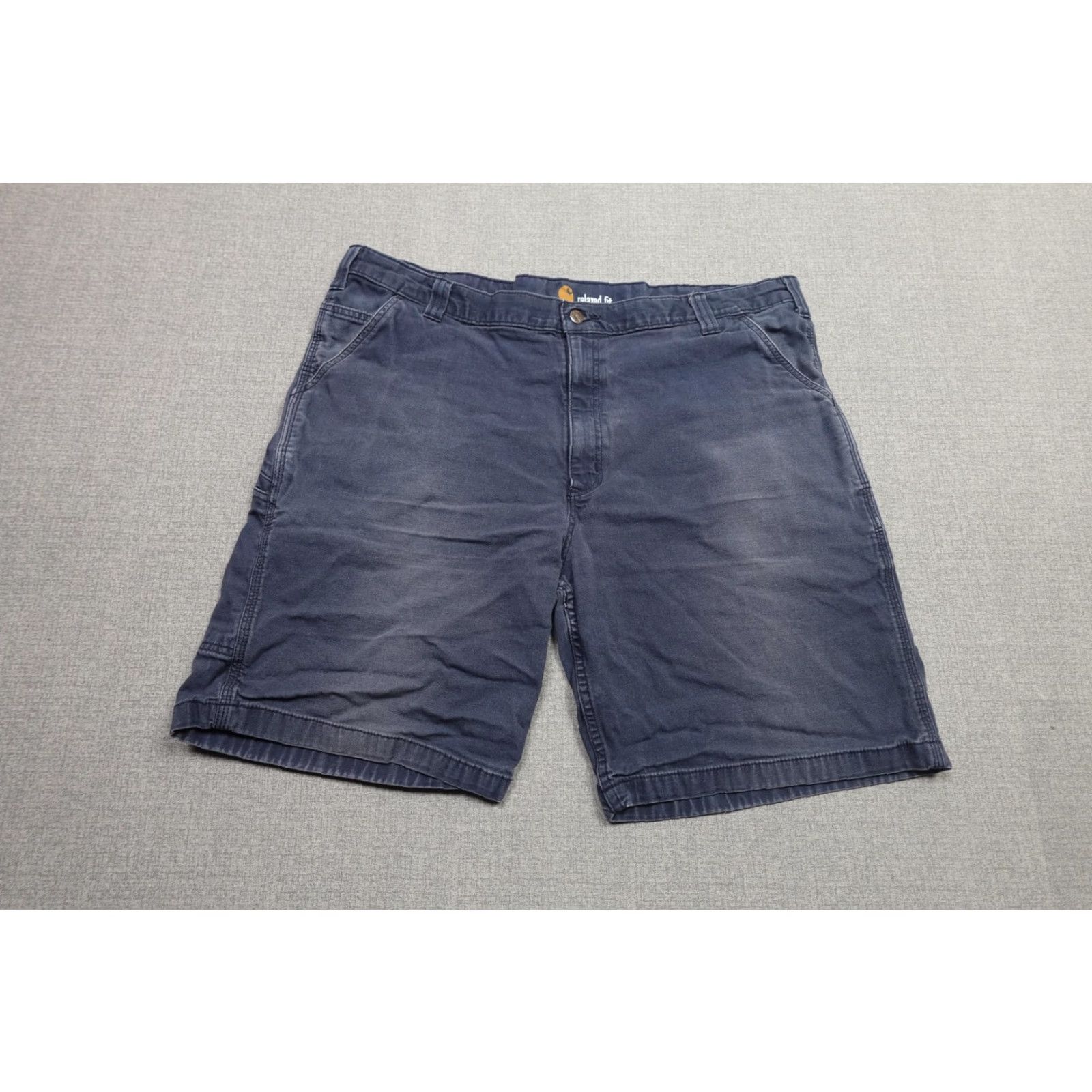 Carhartt Carhartt Shorts Mens 42 Blue Canvas Relaxed Fit Stretch Workwear Casual, 11 in Inseam, Cargo/Chino Style Size US 42 / EU 58 - 3 Thumbnail