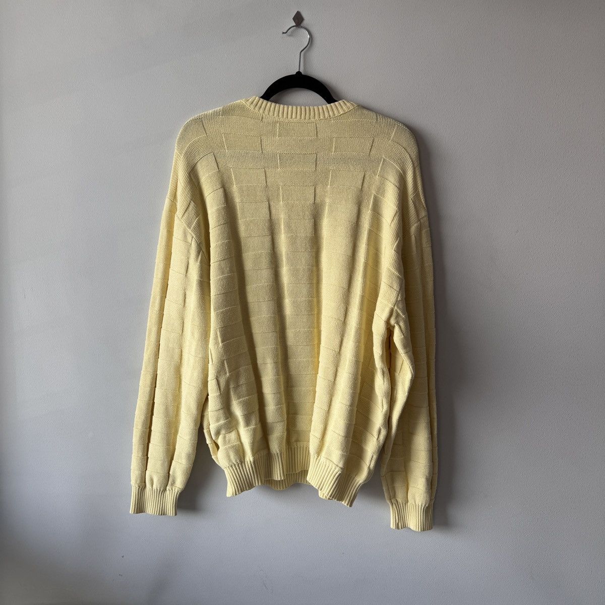 Lacoste Vintage Lacoste Sweater Made in France Pale Yellow Knit Size US L / EU 52-54 / 3 - 4 Thumbnail