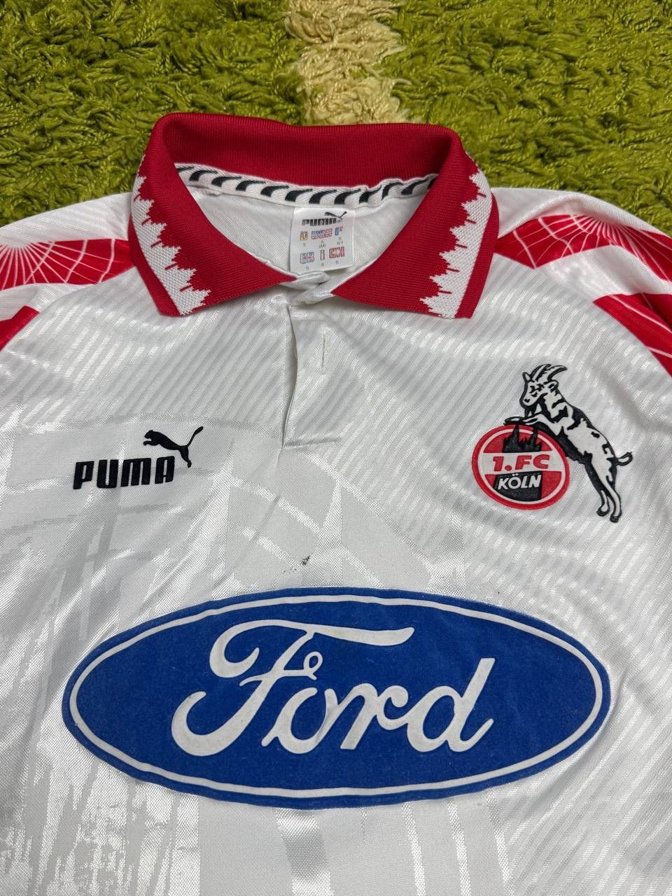Puma RARE! Vintage 1996 FC Koln Puma Football Soccer Jersey Y2K Size US S / EU 44-46 / 1 - 2 Thumbnail