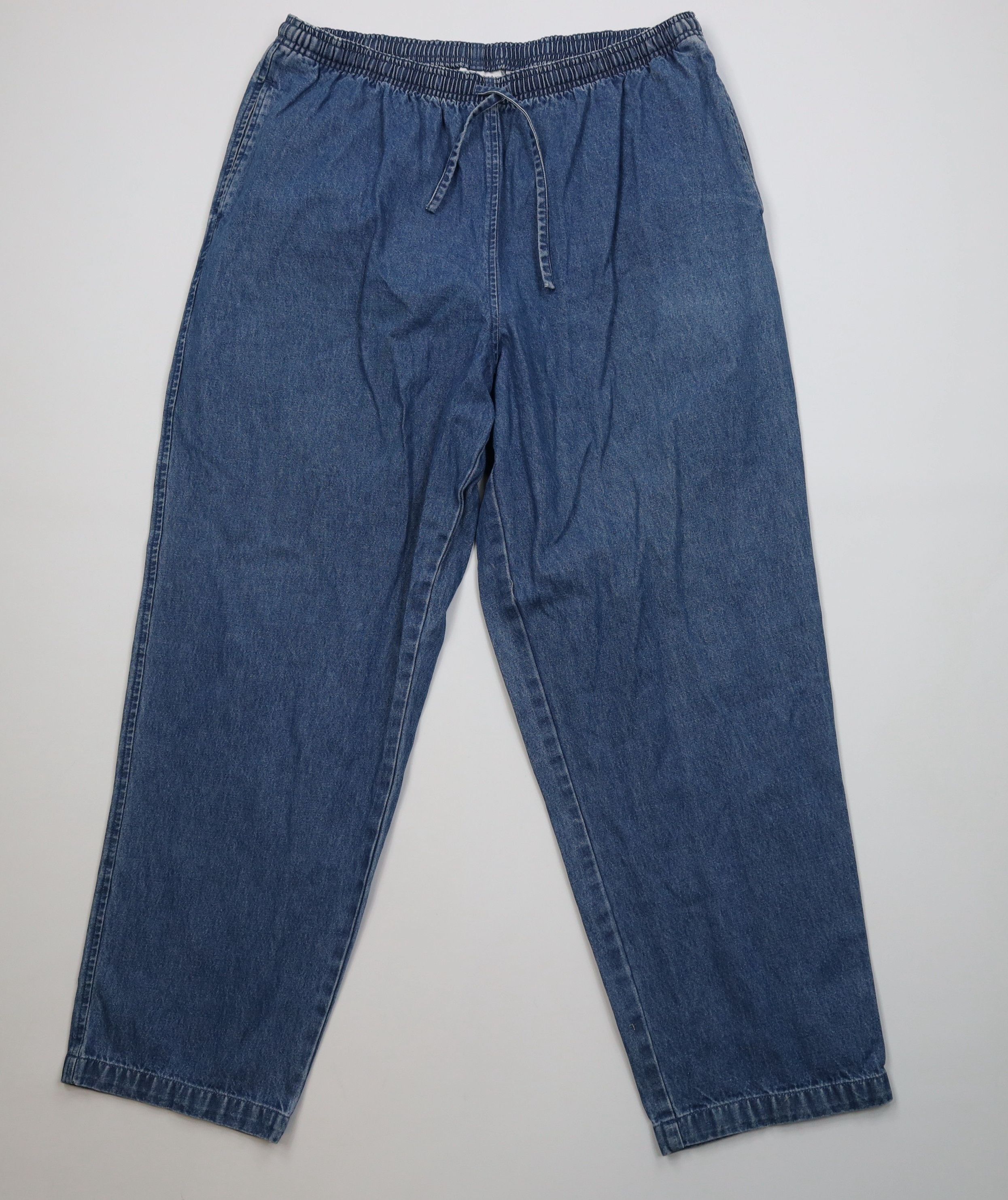 Vintage Vintage 90s Streetwear Relaxed Fit Denim Jeans Blue Cotton Size 40" / US 18 - 1 Thumbnail