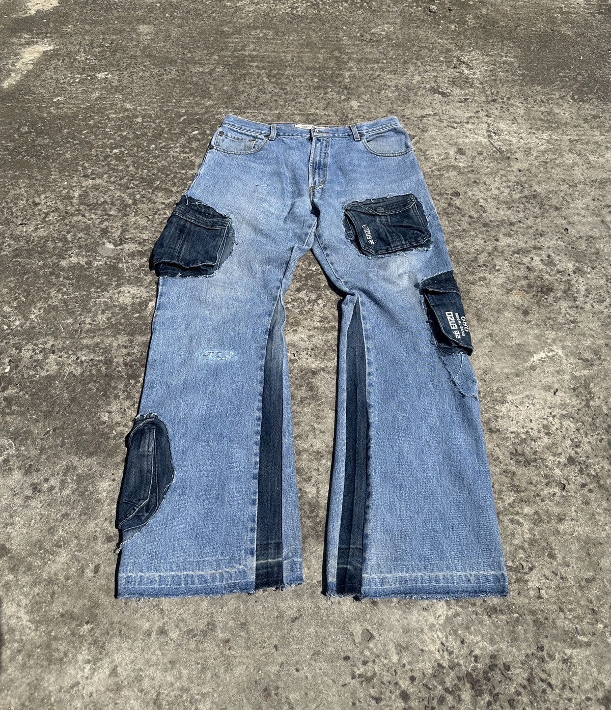 Levi's Y2K Vintage Levi’s Custom Cargo Jeans Streetwear Style USA Size US 36 / EU 52 - 3 Thumbnail