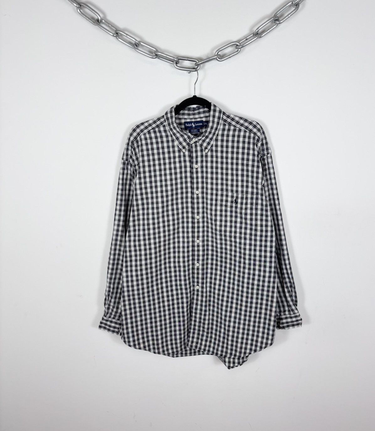 Polo Ralph Lauren Vintage Polo Ralph Lauren Big Shirt Men’s Tartan Plaid Check Size US XL / EU 56 / 4 - 1 Thumbnail