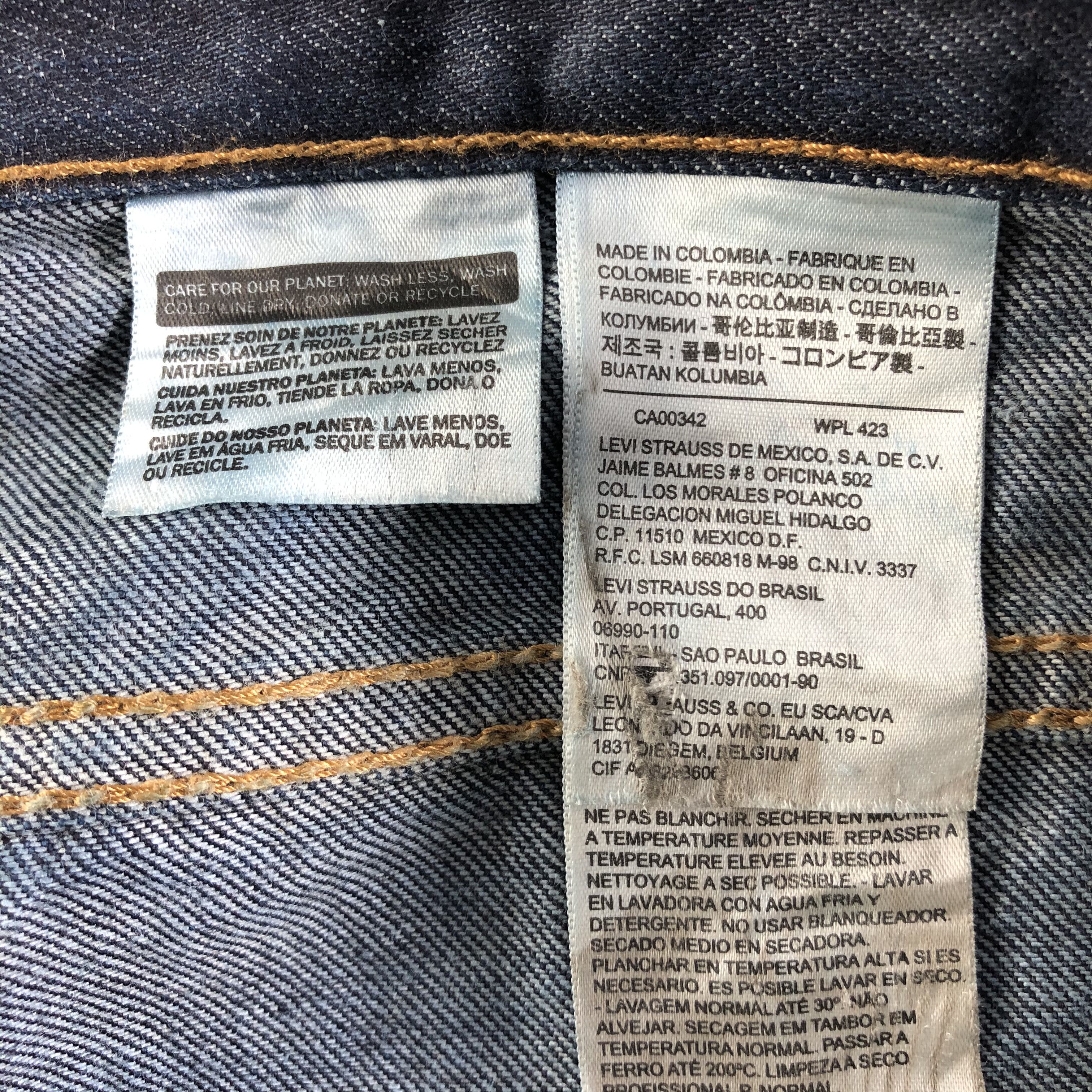 Levi's Vintage Blue Wash Levis 514 Jeans-J3055 Size US 35 - 10 Thumbnail