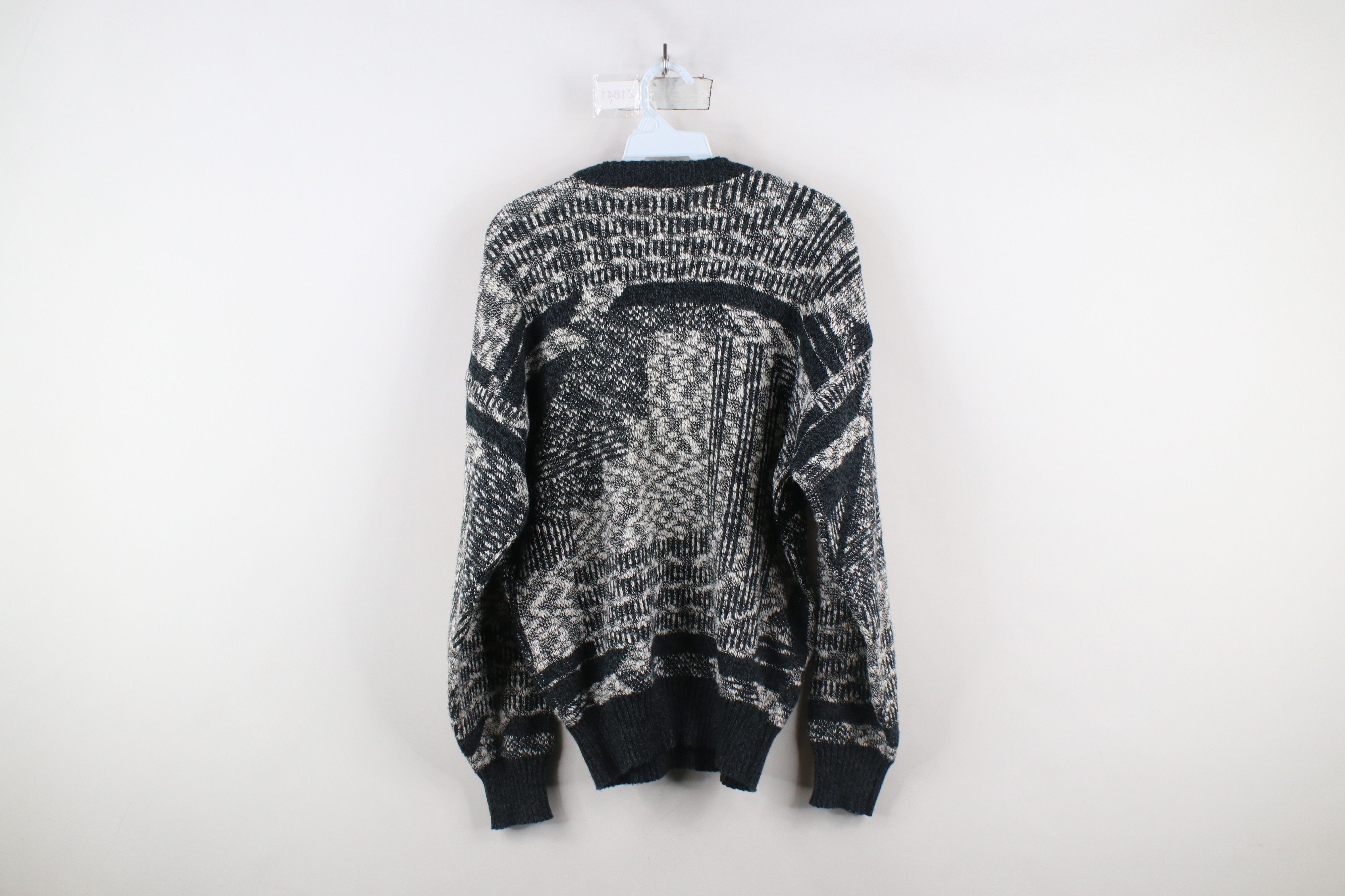 Vintage Vintage 90s Streetwear Abstract Knit Crewneck Sweater Size US M / EU 48-50 / 2 - 9 Thumbnail