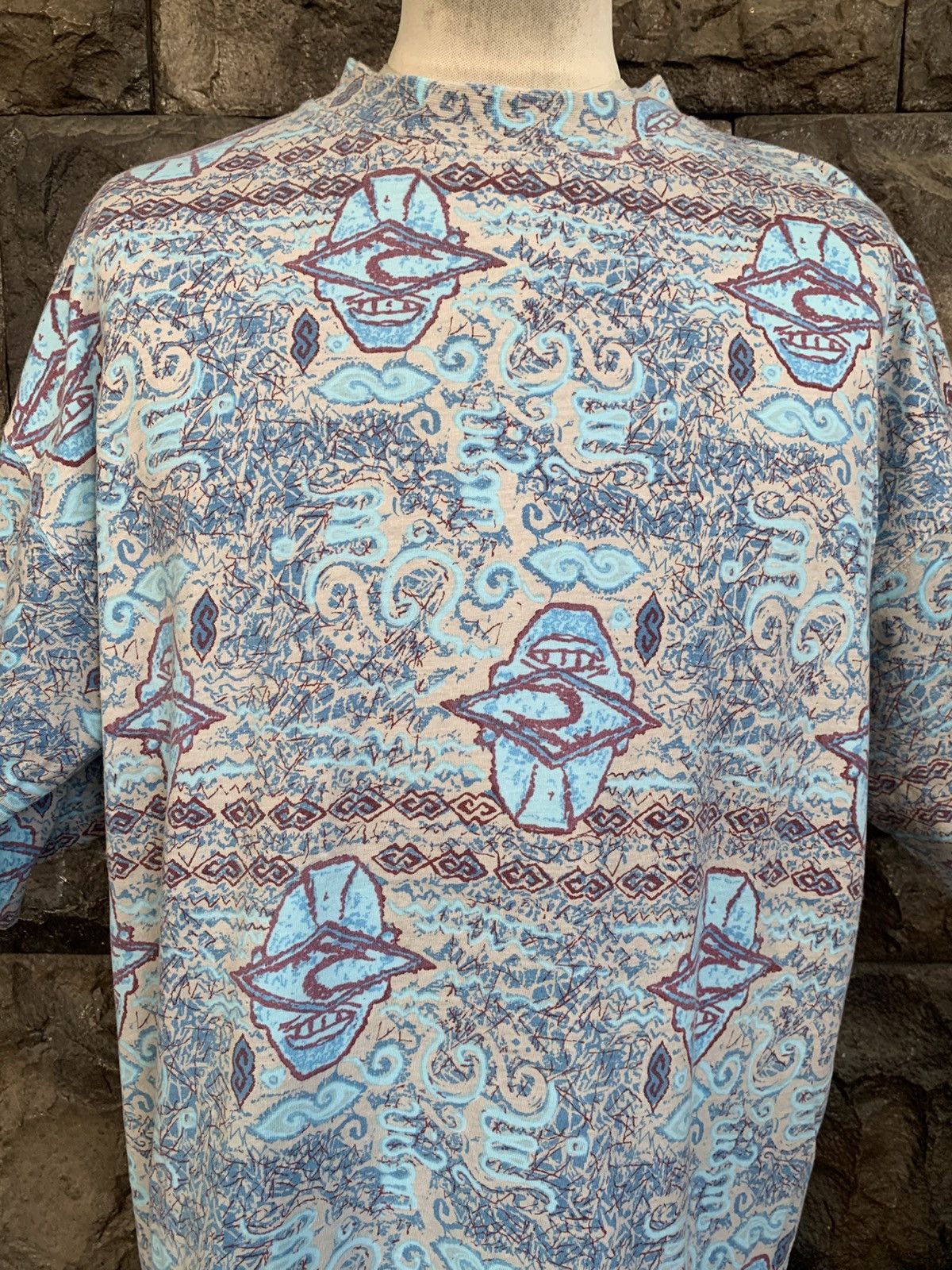 Rip Curl Vintage 90s Rip Curl Striped OVP Surf / Surfing T shirt Size US L / EU 52-54 / 3 - 2 Thumbnail