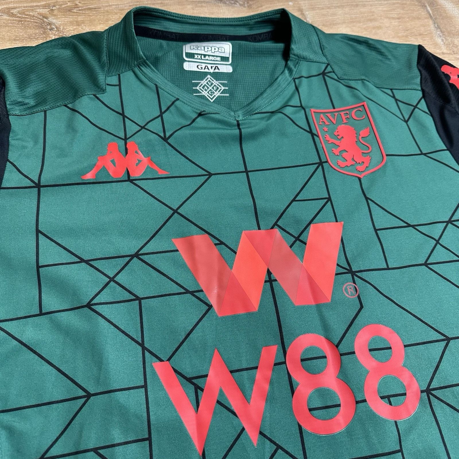 Kappa ASTON VILLA 2019/2020 THIRD SOCCER JERSEY Hourihane KAPPA Size US XXL / EU 58 / 5 - 1 Thumbnail