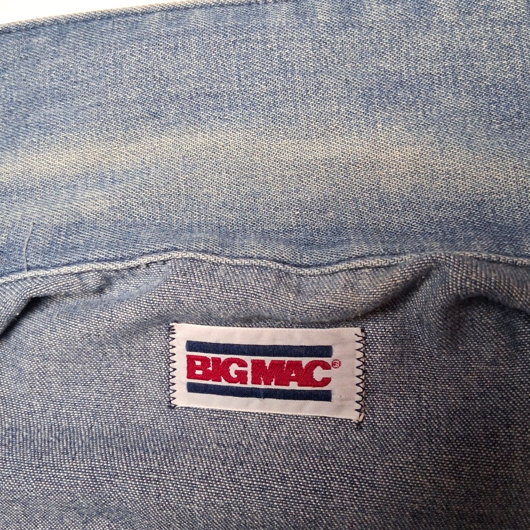 Vintage VINTAGE Big Mac Denim Jean Jacket Blue Chore Barn Work Workwear Utility READ Jacket Men L Blue Denim Casual Workwear fall spring winter 90s? Size US 33 - 6 Thumbnail