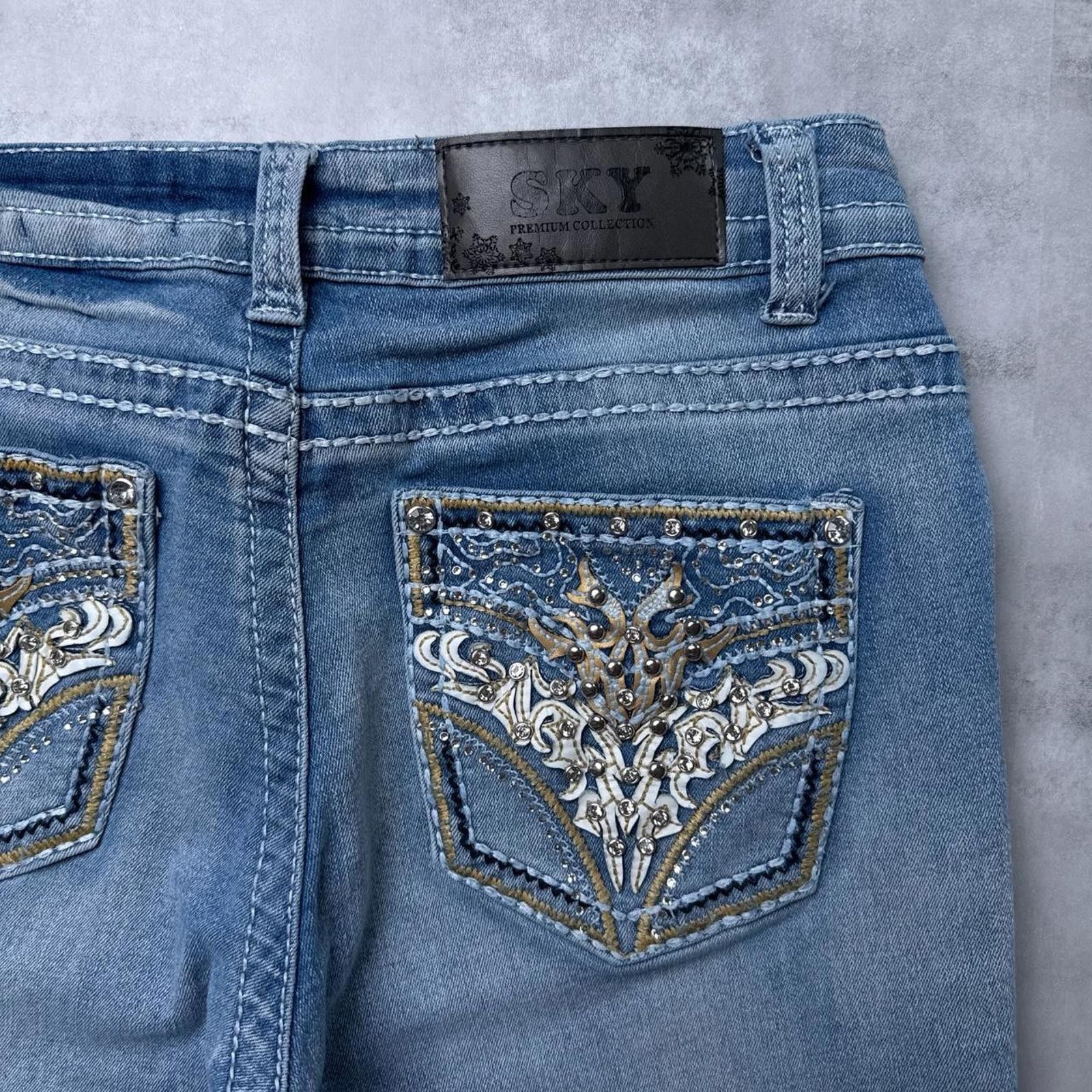 Other Y2K Sky blue flared bootcut 00s denim jeans Size 30" / US 8 / IT 44 - 7 Thumbnail