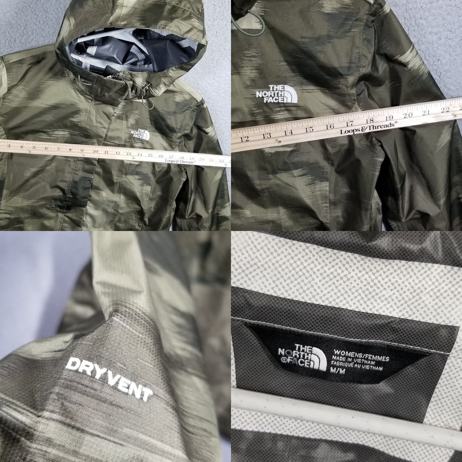 The North Face The North Face Venture 2 Jacket Womens M Camo DryVent Waterproof Hooded Size M / US 6-8 / IT 42-44 - 8 Thumbnail