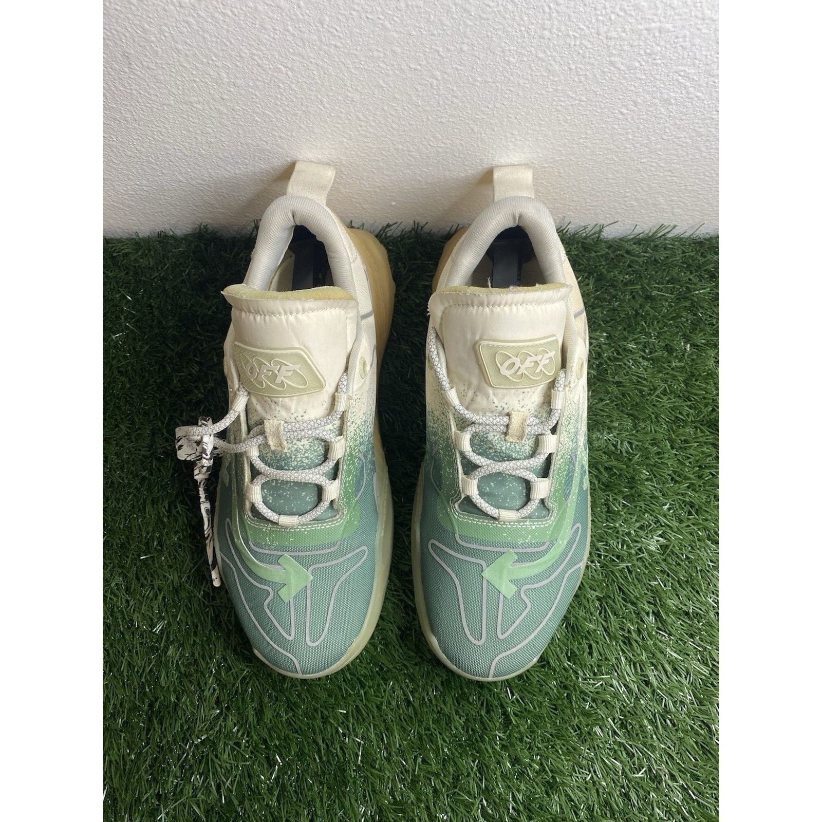 Off-White Off-White ODSY-1000 “Green Cream Colorblock” | Size 44 EU Size US 11 / EU 44 - 6 Thumbnail