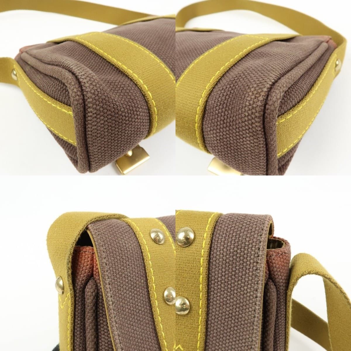Louis Vuitton Louis Vuitton Antigua Besace PM Canvas Shoulder Bag Brown Size ONE SIZE - 5 Thumbnail