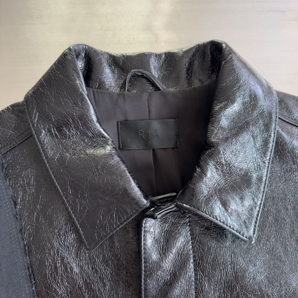 Rta RTA Marcelo split hybrid denim leather jacket Size US S / EU 44-46 / 1 - 4 Thumbnail