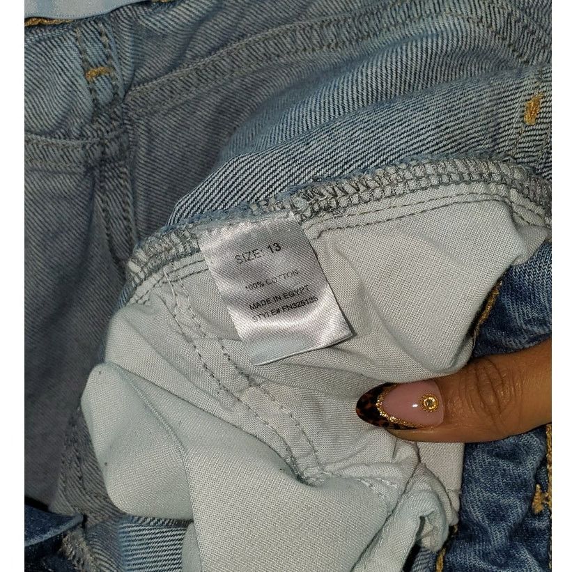 Other Fashion Nova Women’s Distressed Ripped Blue Jeans Size 13 Size 36" / US 14 / IT 50 - 5 Thumbnail
