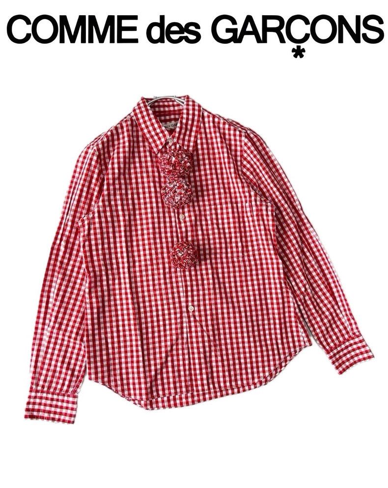 Comme des Garcons Comme Des Garcons Fur Ball Red Plaid Shirt Size M / US 6-8 / IT 42-44 - 1 Thumbnail