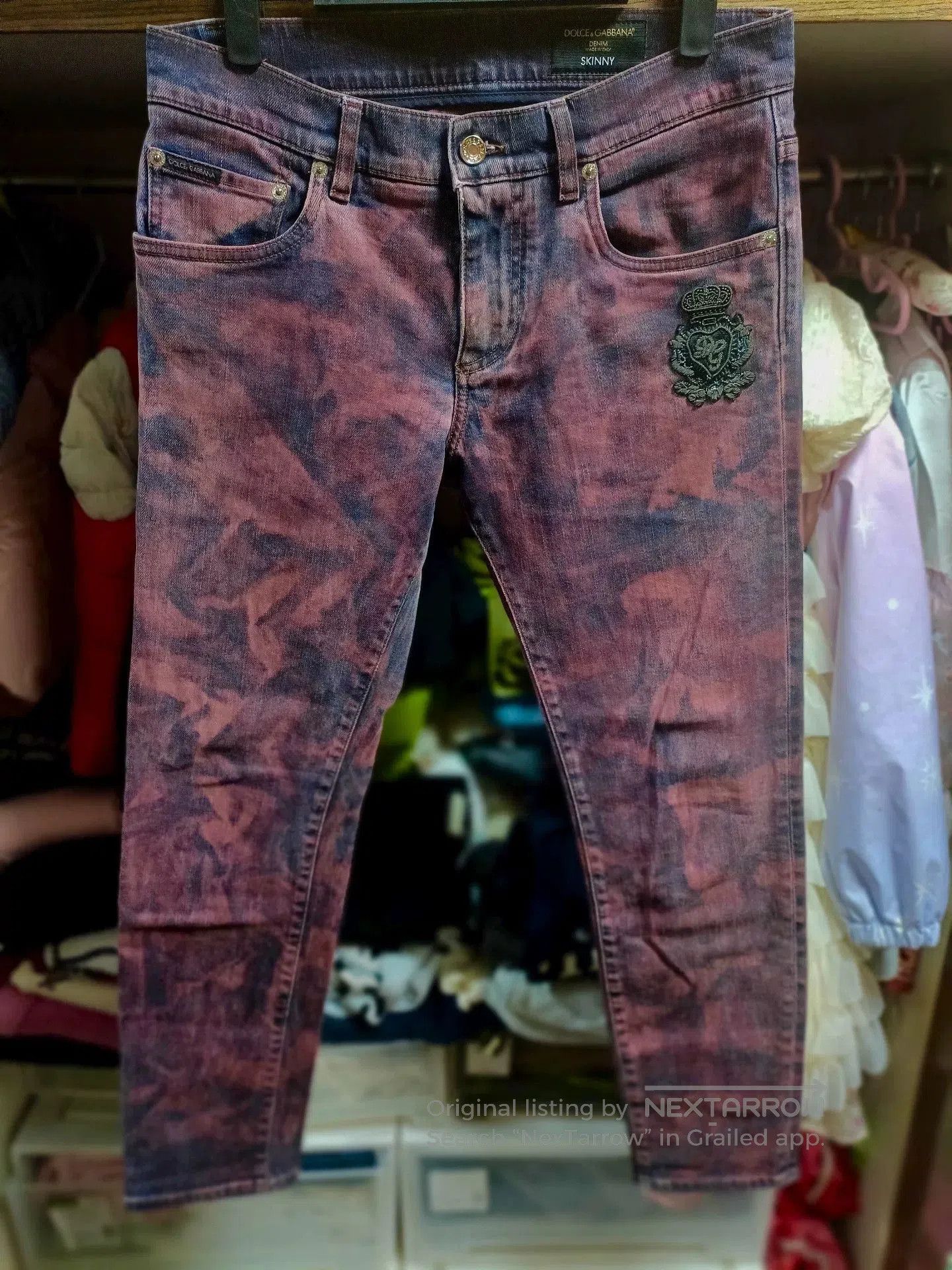Dolce & Gabbana Dolce&Gabbana Sacred Heart Crown Jeans. Size US 30 / EU 46 - 1 Thumbnail