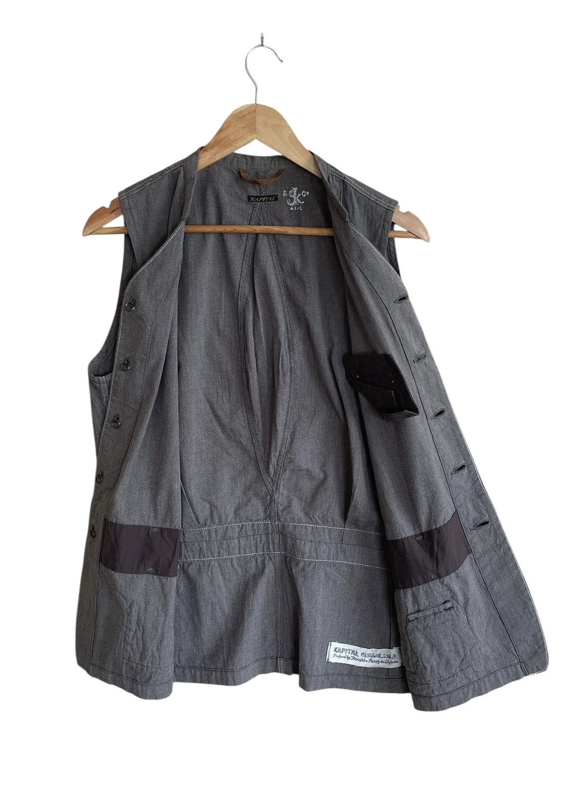 Kapital Rare Vintage Japanese Brand Kapital Military Vests 1990s Size US S / EU 44-46 / 1 - 2 Thumbnail