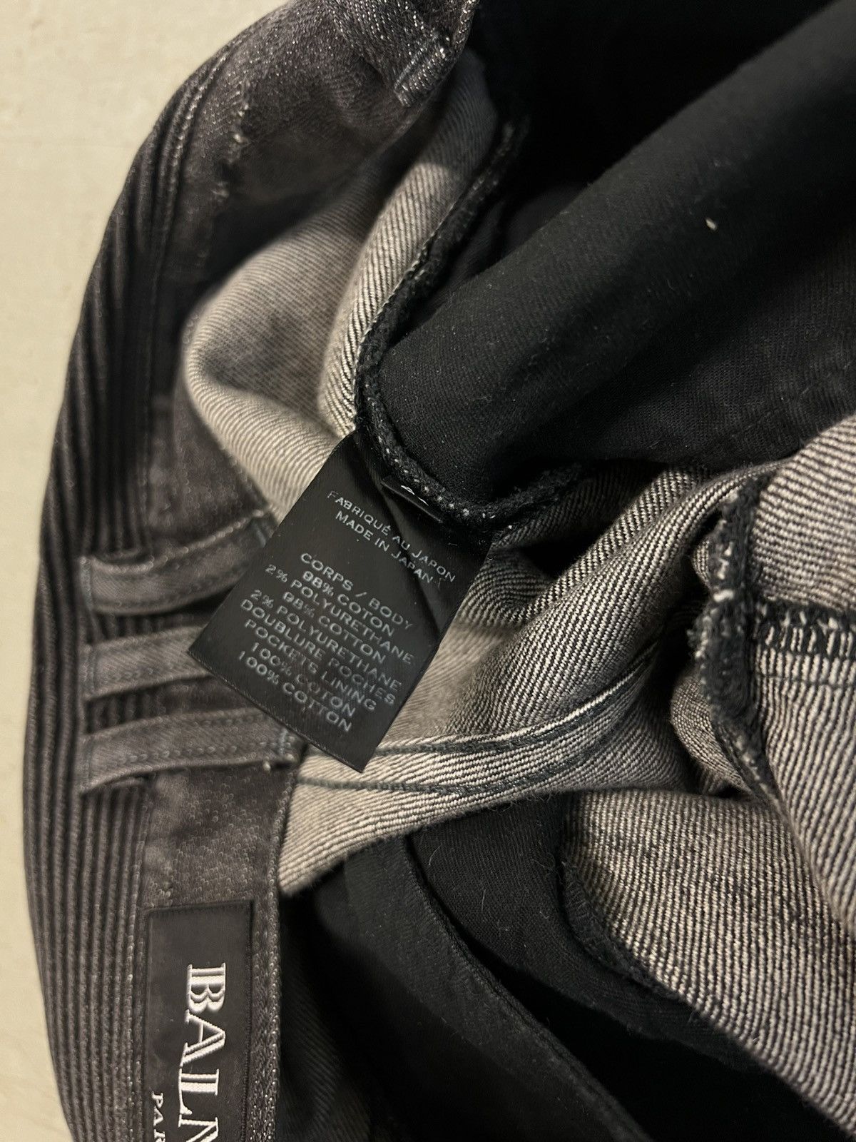 Balmain Distressed Balmain Biker Denim Size US 29 - 6 Thumbnail