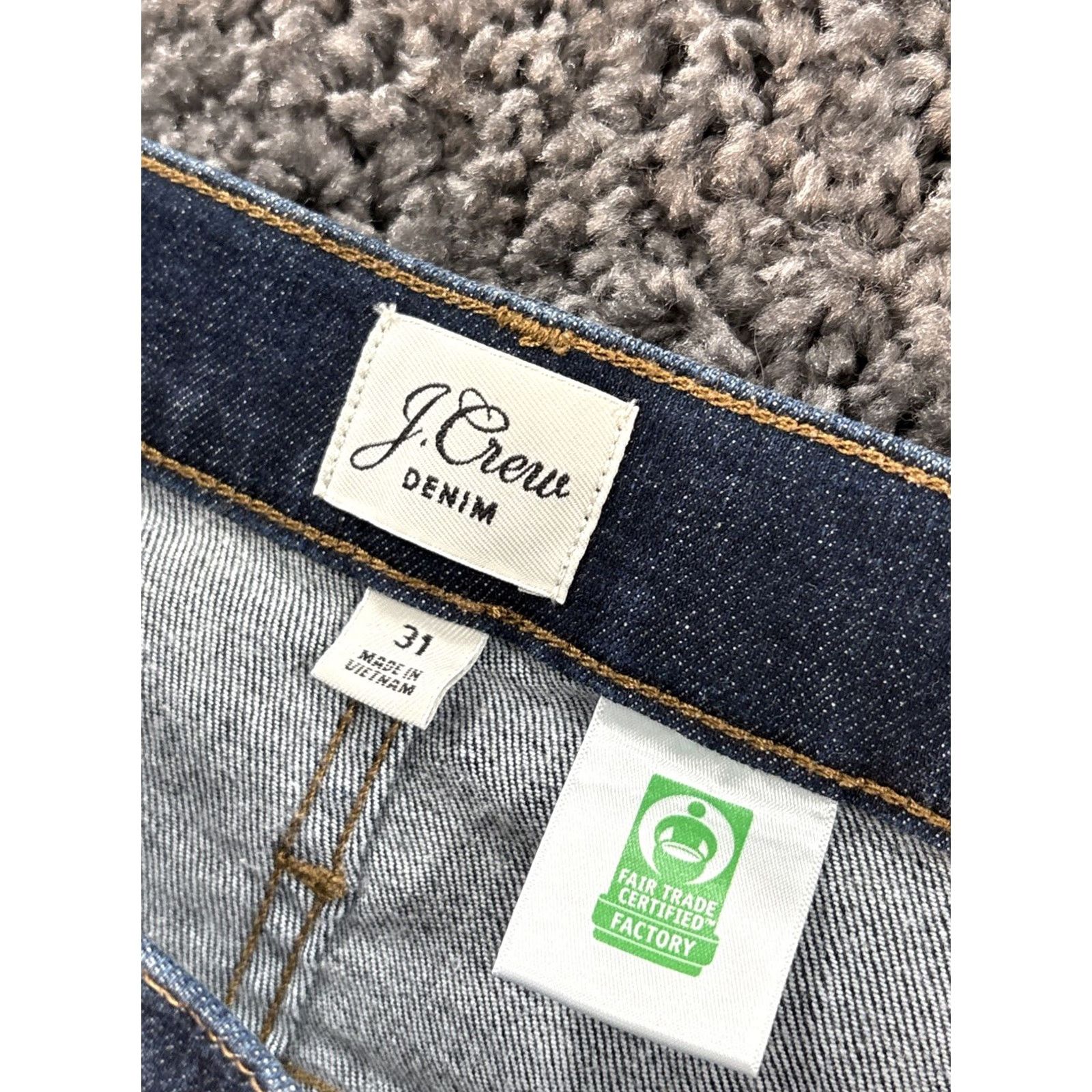 J.Crew VINTAGE J. Crew Jeans Women's Dark Wash Straight 31 9" Blue Size 31 Size 24" / US 00 / IT 34 - 5 Thumbnail
