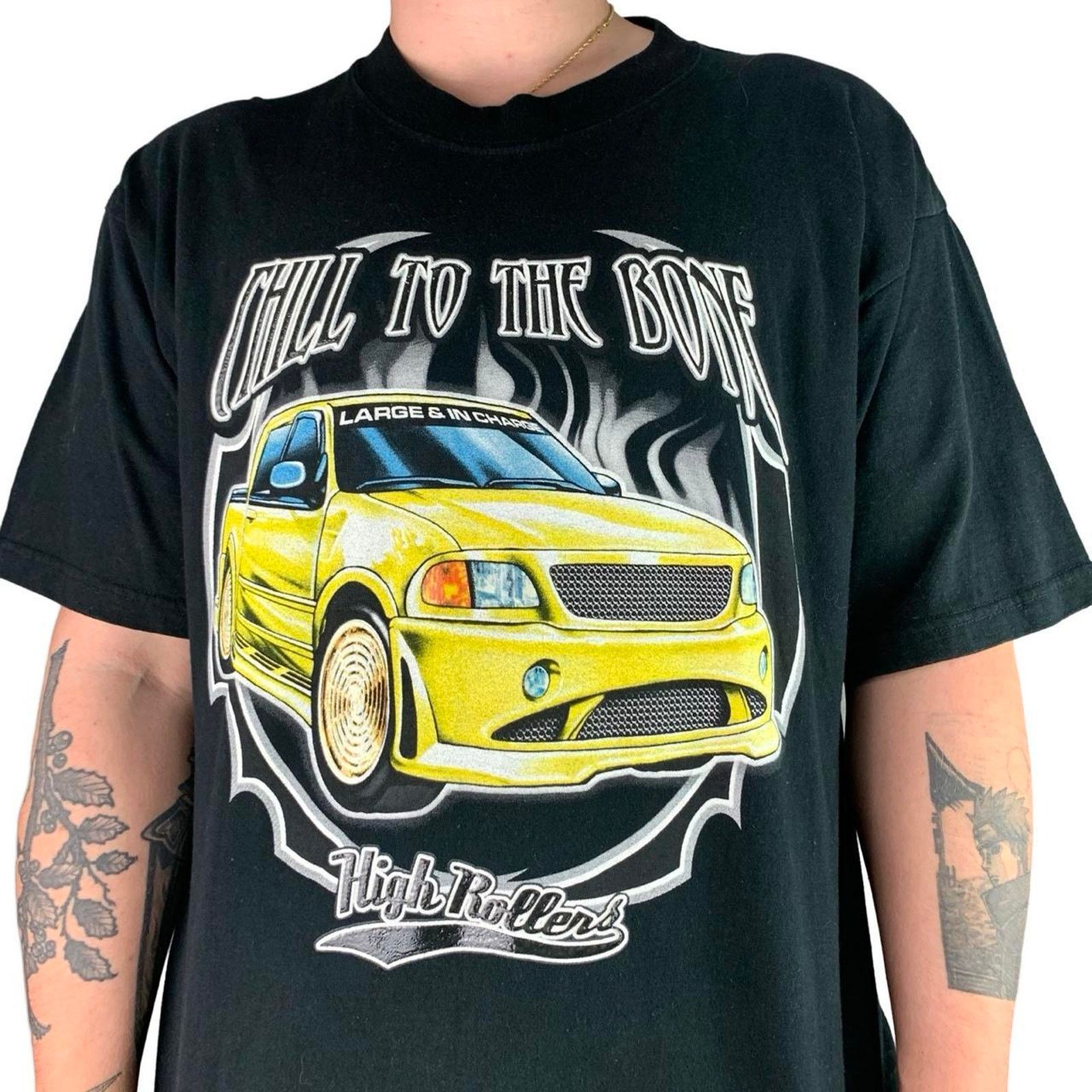 Japanese Brand × Vintage Vintage 90s Hi Rollers Car Graphic T-shirt Size US XL / EU 56 / 4 - 1 Thumbnail