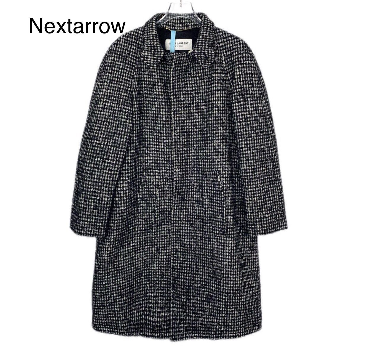 Saint Laurent Paris Saint Laurent SLP black and white wool blend coat jacket Size US XS / EU 42 / 0 - 1 Thumbnail