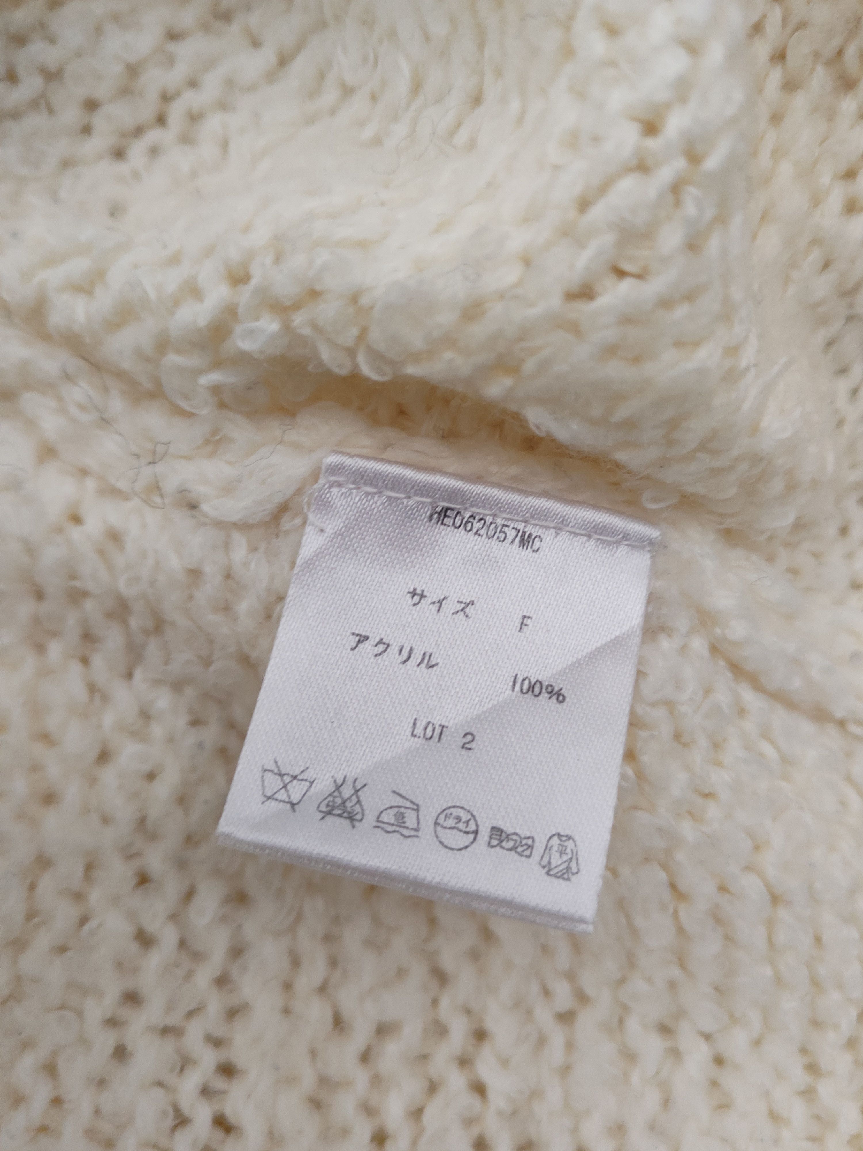 Japanese Brand Heather Ivory Knitwear Crop Tops #W1100 Size S / US 4 / IT 40 - 10 Thumbnail