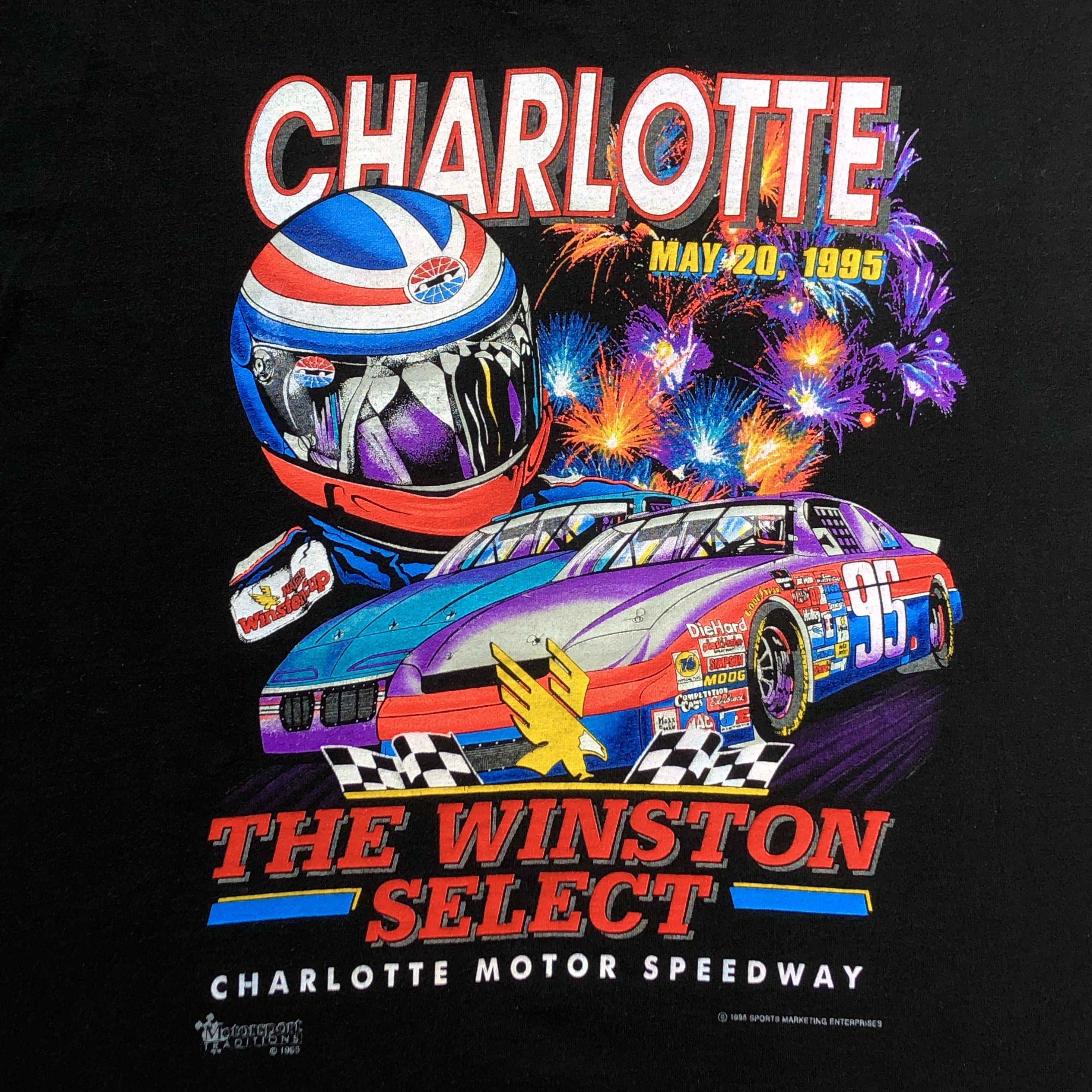 NASCAR Vintage 90s NASCAR RACING WINSTON T-shirt Size US XXL / EU 58 / 5 - 5 Thumbnail