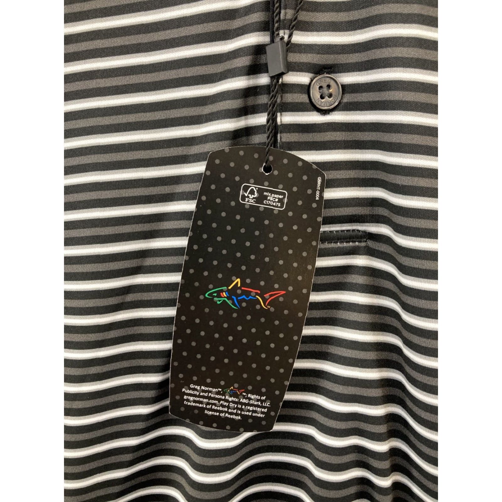 Vintage Greg Norman Play Dry Polo Shirt Mens XL Black Striped polo shirt XL Mens Black Striped Greg Norman Play Dry Polo Shirt Size US XL / EU 56 / 4 - 5 Thumbnail
