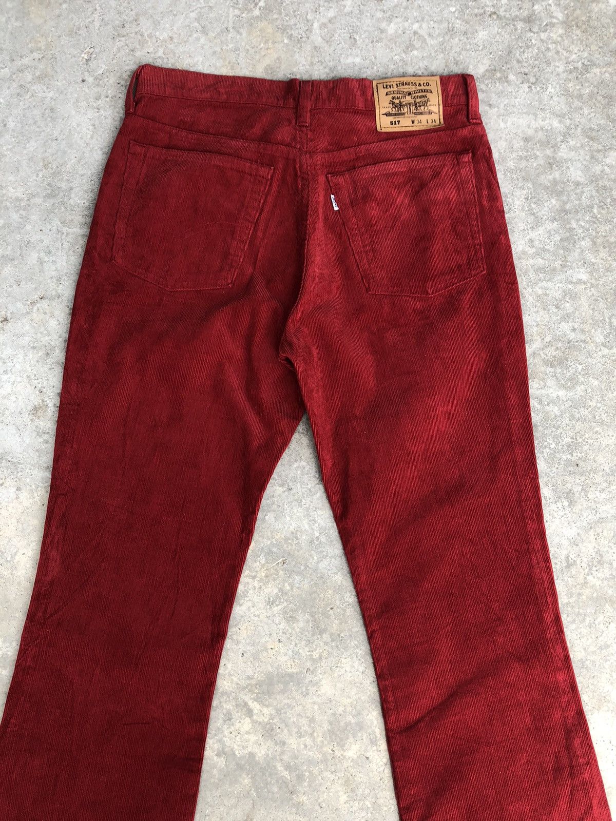 Levi's Vintage 90’s Levi’s Flared Jeans Corduroy Pants 517 Size US 33 - 8 Thumbnail