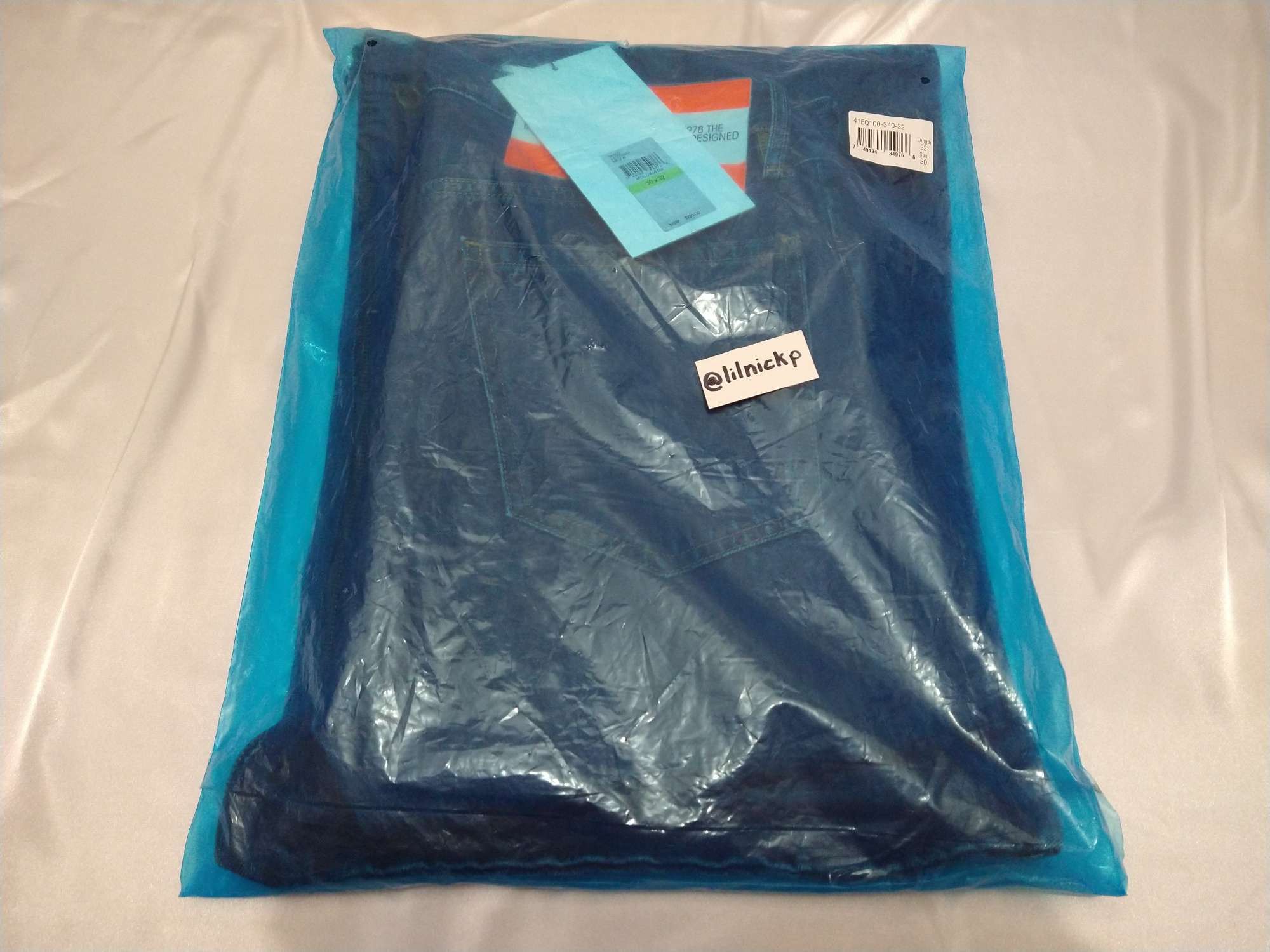 Calvin Klein 205W39NYC EST. 1978 Narrow Leg Apollo Blue Jeans Size US 30 / EU 46 - 11 Thumbnail