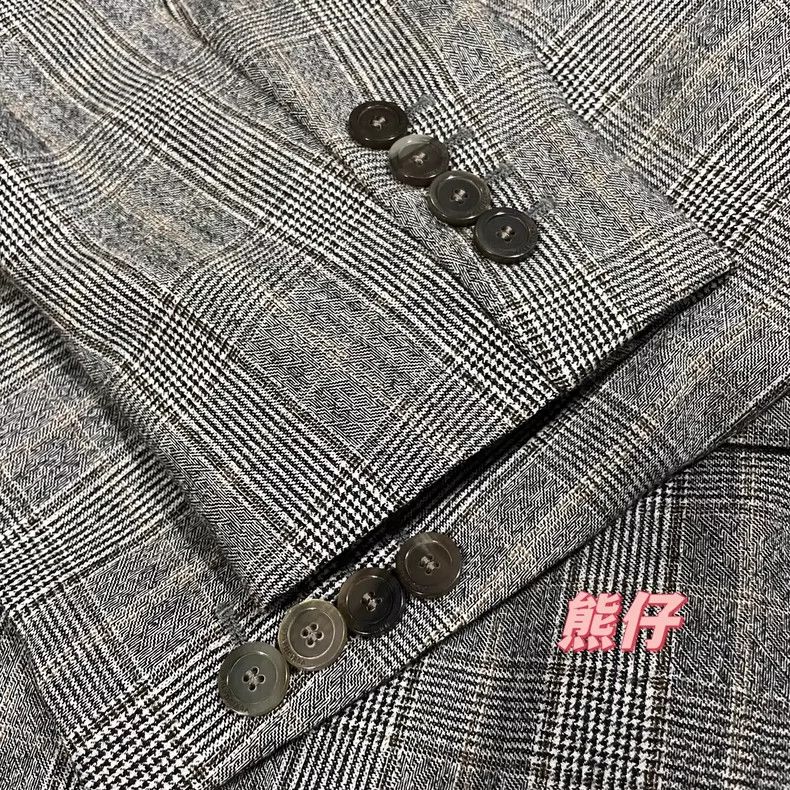 Balenciaga Balenciaga size 36 FW21 plaid single-breasted suit jacket Size XS / US 0-2 / IT 36-38 - 5 Thumbnail