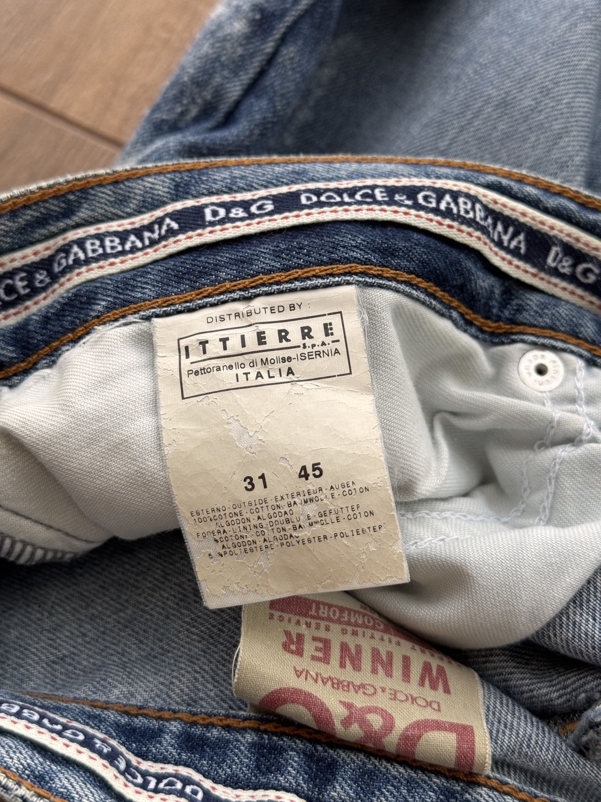 Dolce & Gabbana × Vintage Vintage Dolce & Gabbana Winner Luxury Japanese Denim Jeans Size US 31 - 19 Thumbnail