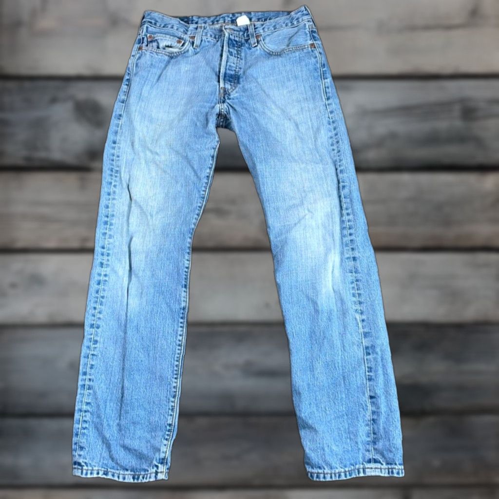 Levi's VINTAGE Levi's 501 XX Jeans Men's 32 x 31 Blue Denim Button Fly 2003 90s Classic Straight Jeans Mens Size US 32 / EU 48 - 1 Thumbnail