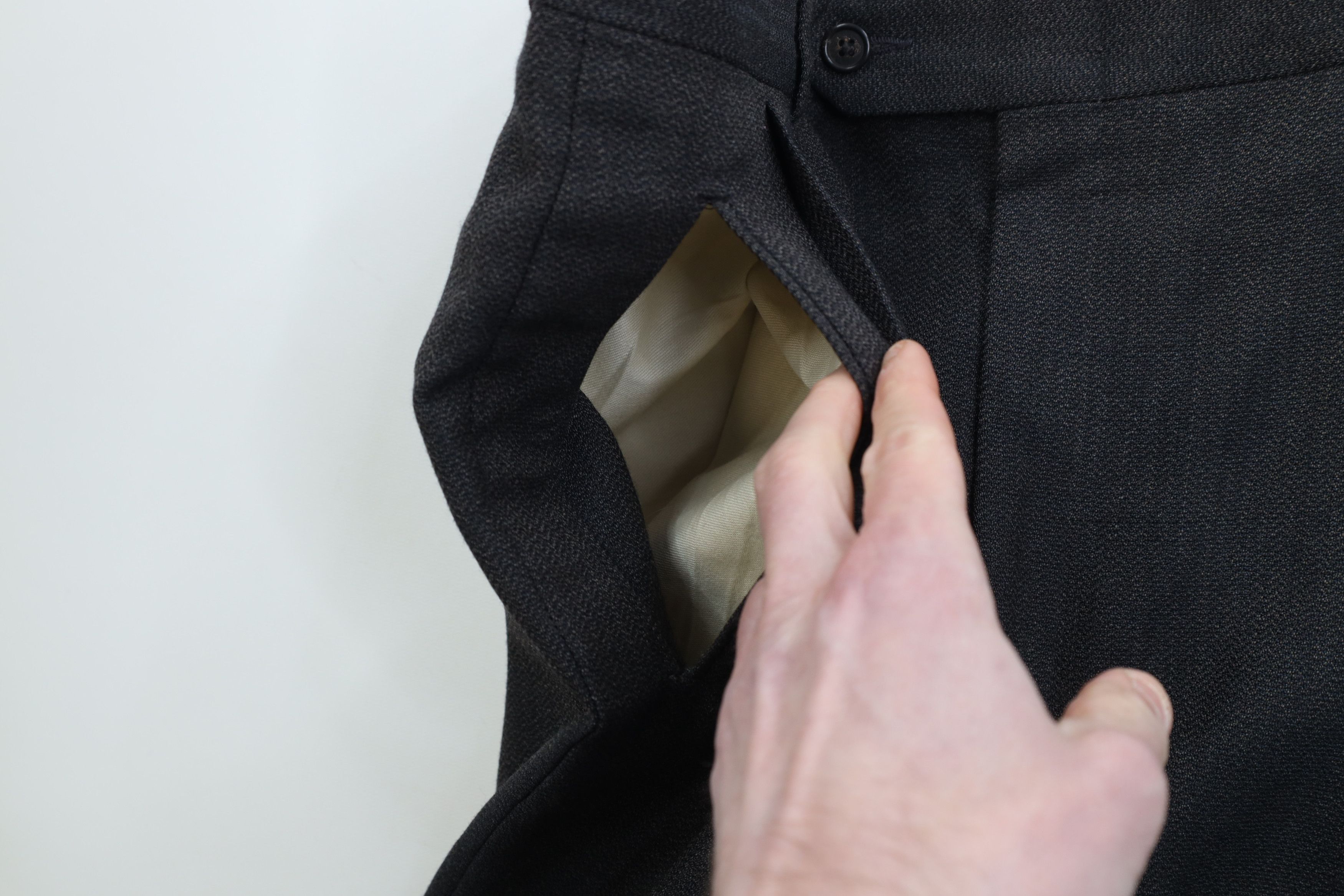 Vintage Vintage 90s Streetwear Gabardine Blend Wide Leg Chino Pants Size US 34 / EU 50 - 8 Thumbnail