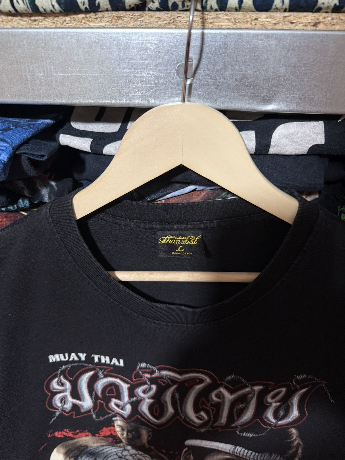 Japanese Brand × Vintage Vintage 90’s Muay Thai Martial Art Kickboxing T-Shirt Hype Size US L / EU 52-54 / 3 - 5 Thumbnail