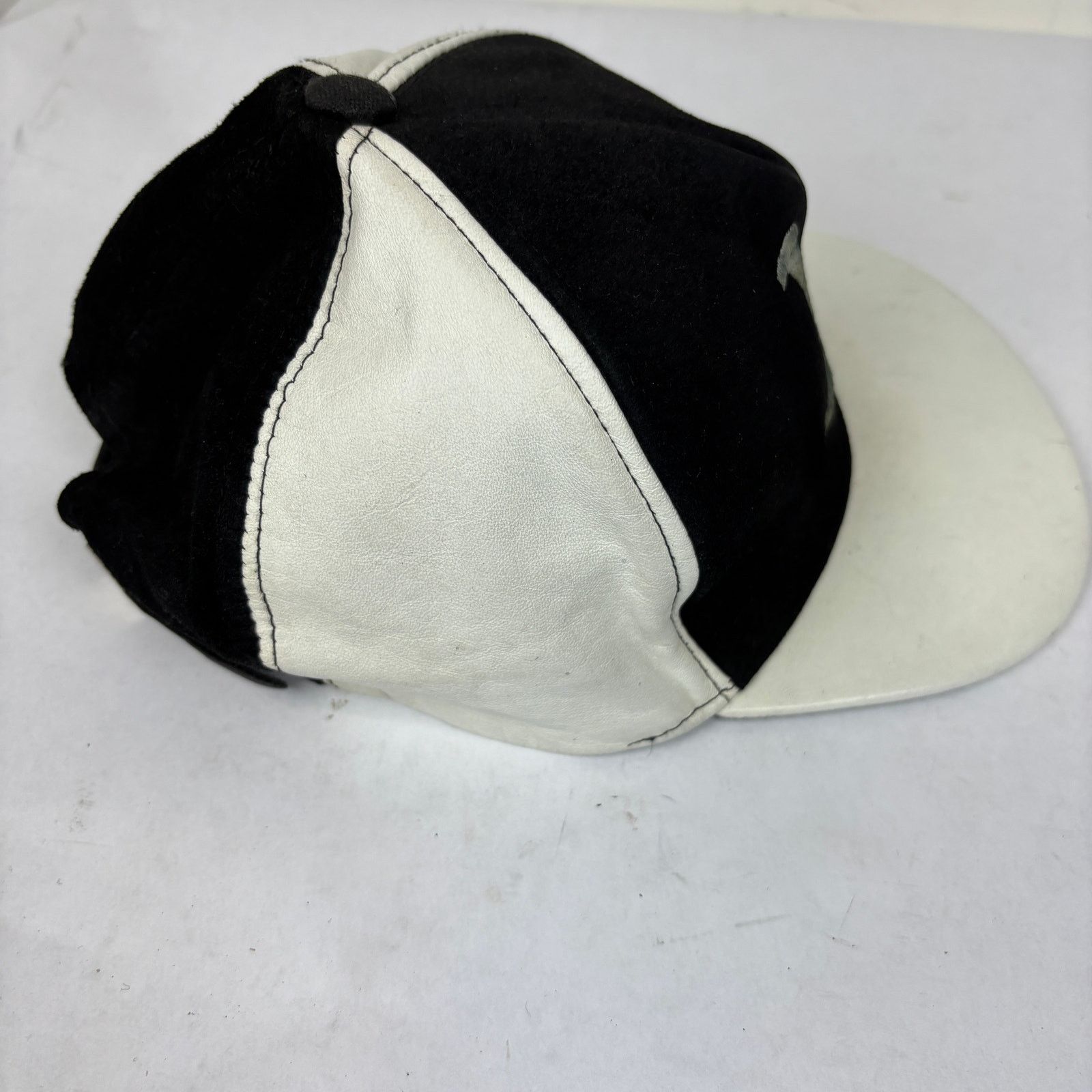 Vintage VTG Malcolm X Suede Leather Panel Baseball Adjustable Hat Size ONE SIZE - 13 Thumbnail