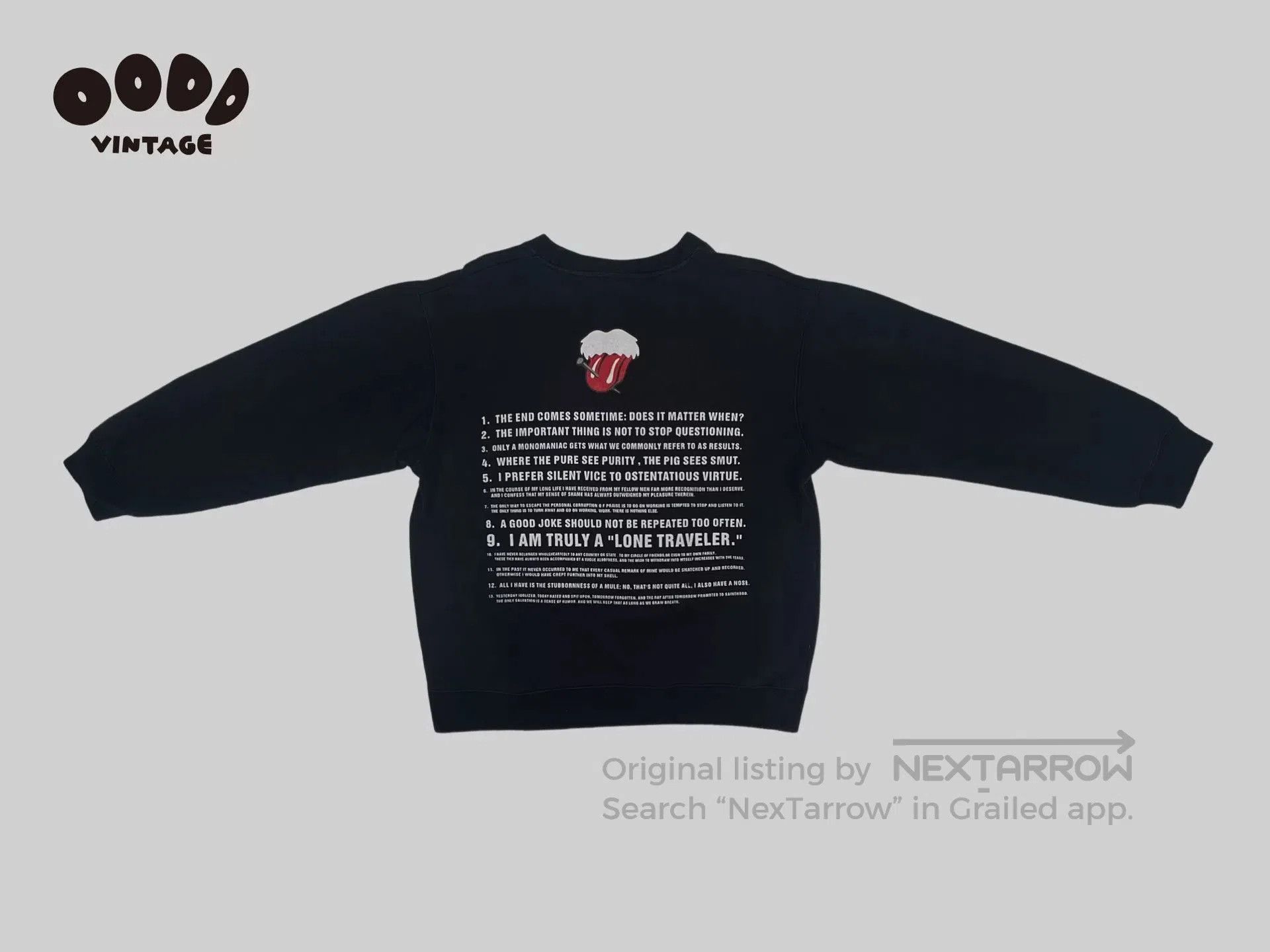 Number (N)ine Number (N)ine Rolling Stones Sweatshirt. Size US L / EU 52-54 / 3 - 4 Thumbnail