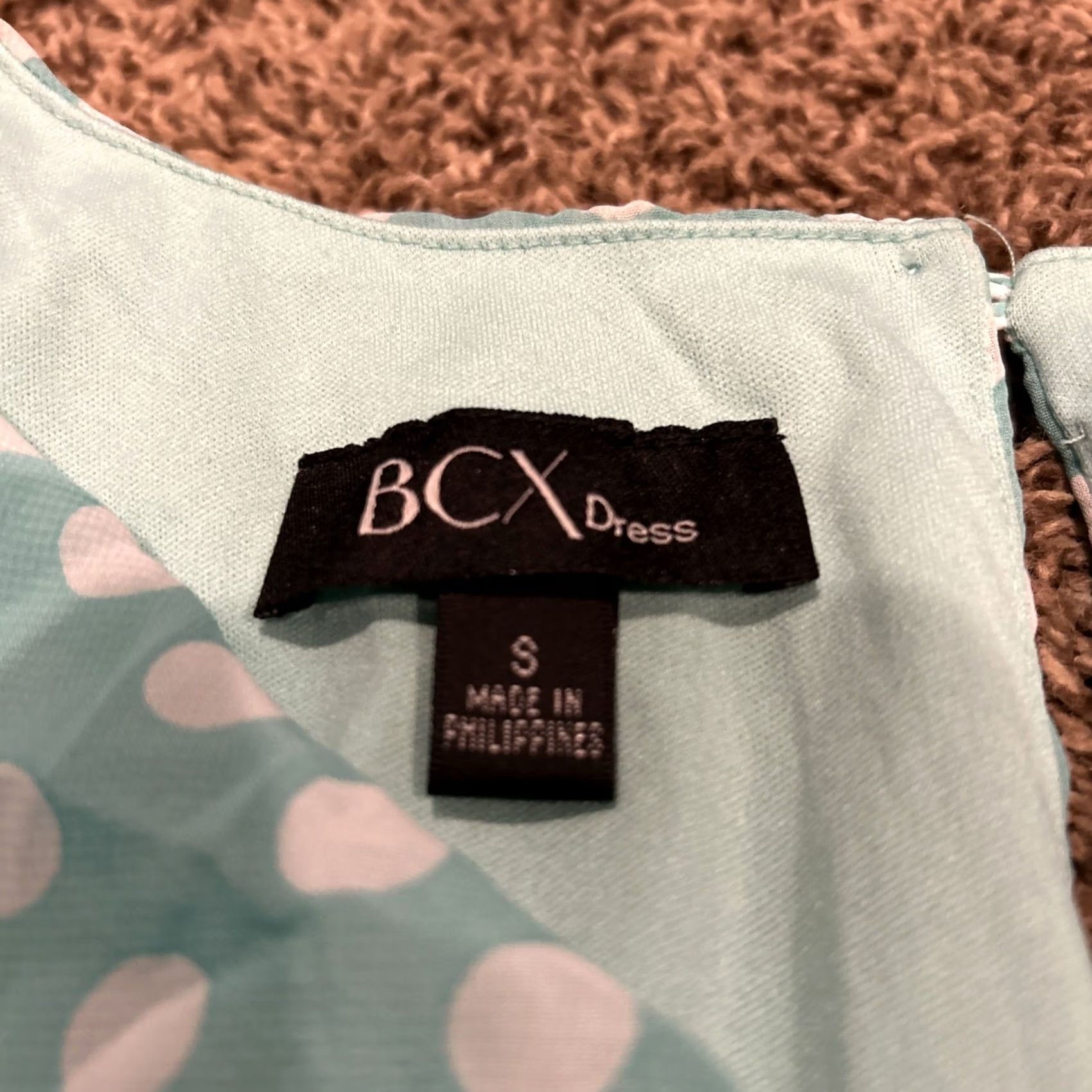 Vintage BCX Dress Sleeveless Teal Green Lined Polyester Womens Size S B29 Size S / US 4 / IT 40 - 2 Thumbnail