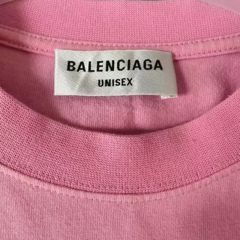 Balenciaga Balenciaga Pink front and back logo short sleeves Size US S / EU 44-46 / 1 - 3 Thumbnail