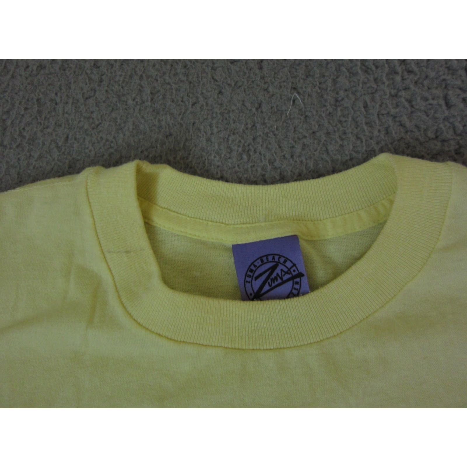 Vintage VINTAGE Zuma Shirt Mens L Yellow USA 80s Surf Skate Surfing Tank Shirt T-Shirt Clothing Athletic Mens Size US L / EU 52-54 / 3 - 3 Thumbnail