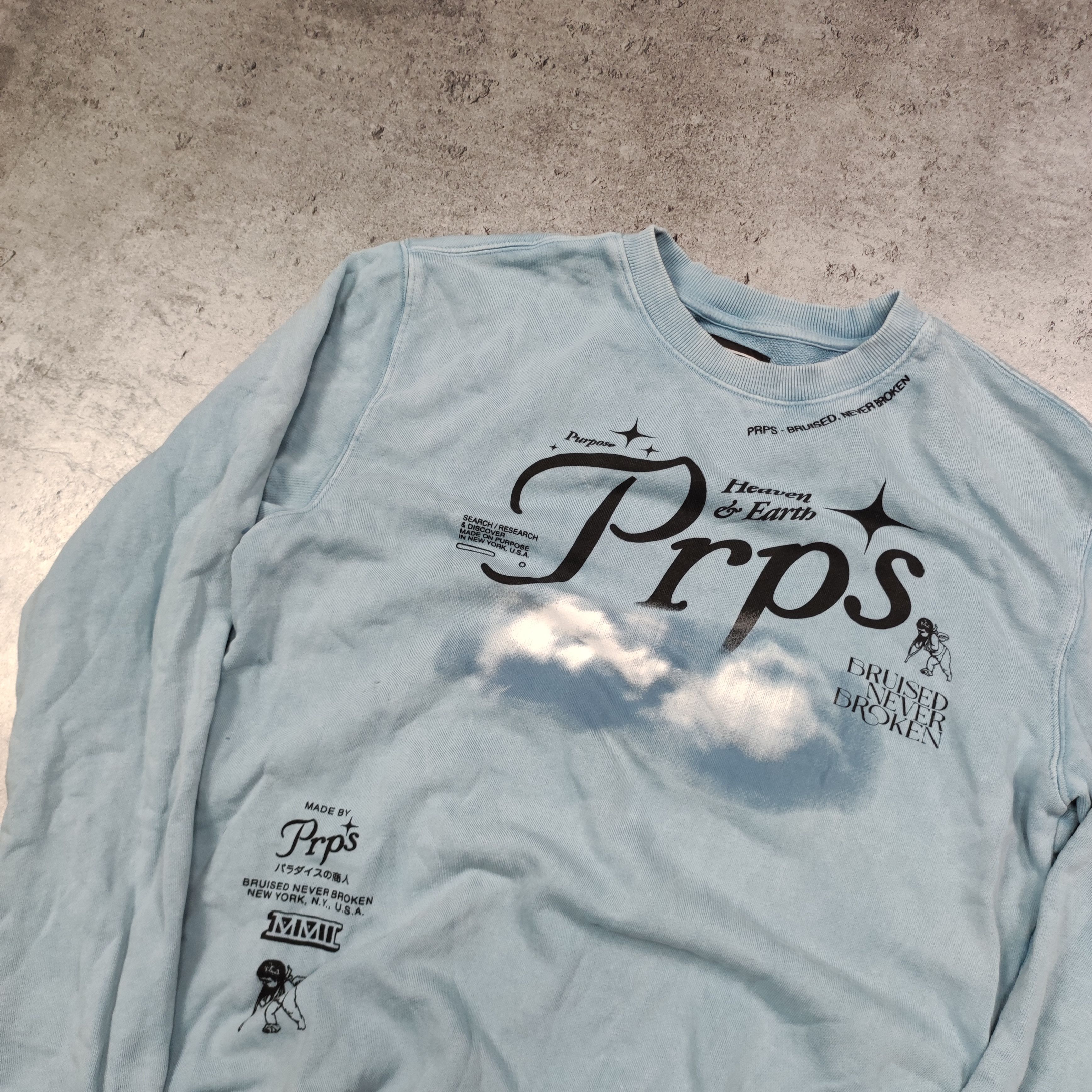 Japanese Brand × Prps RARE Japanese Brand Prps Japan Clouds Sweatshirt Size US S / EU 44-46 / 1 - 4 Thumbnail